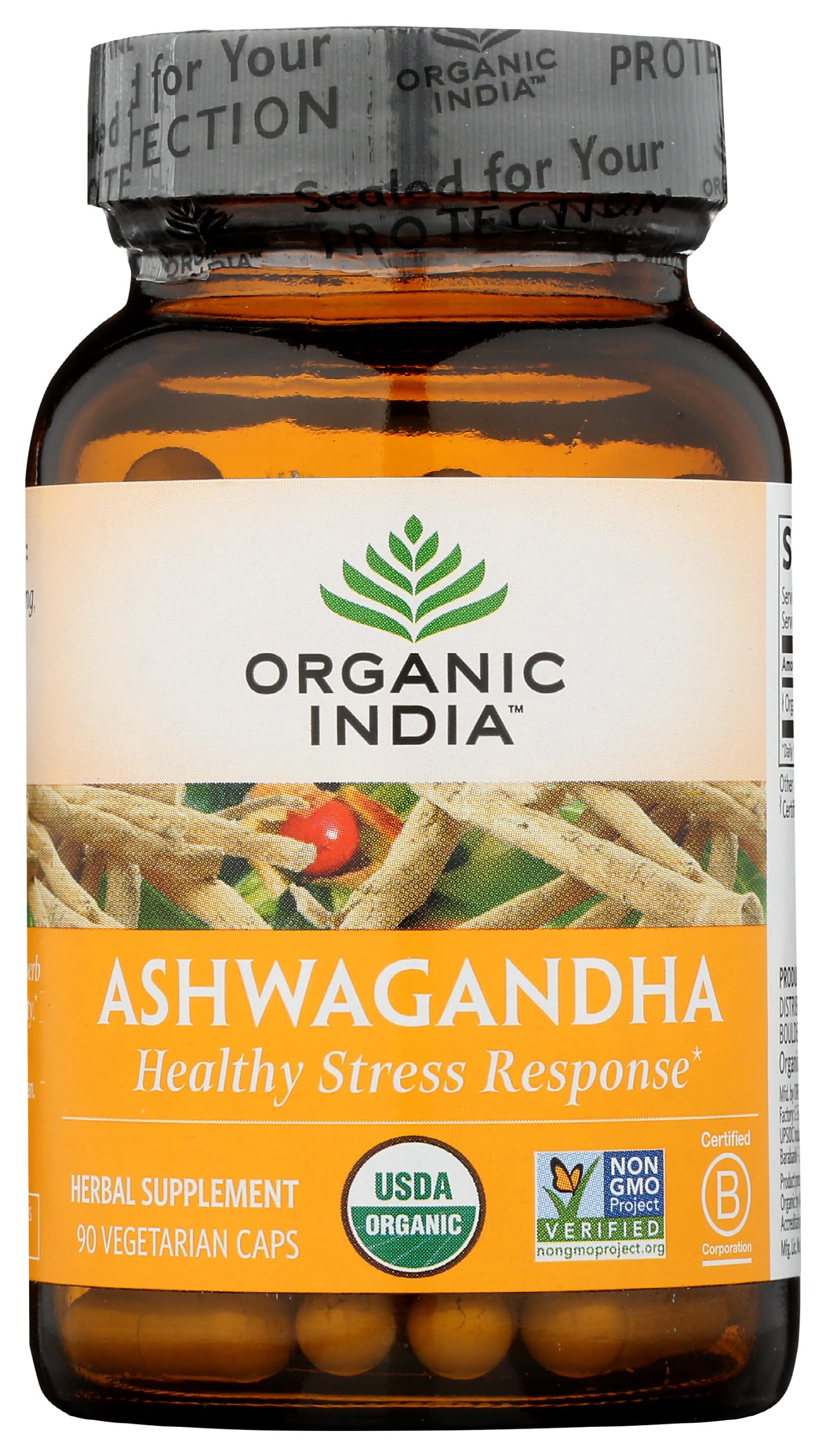 Organic India Ashwagandha Capsules 90 Capsules