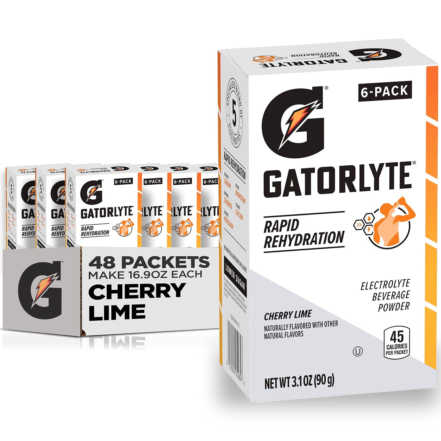 Gatorlyte Cherry Lime Powder 25.44 oz, Pack of 48