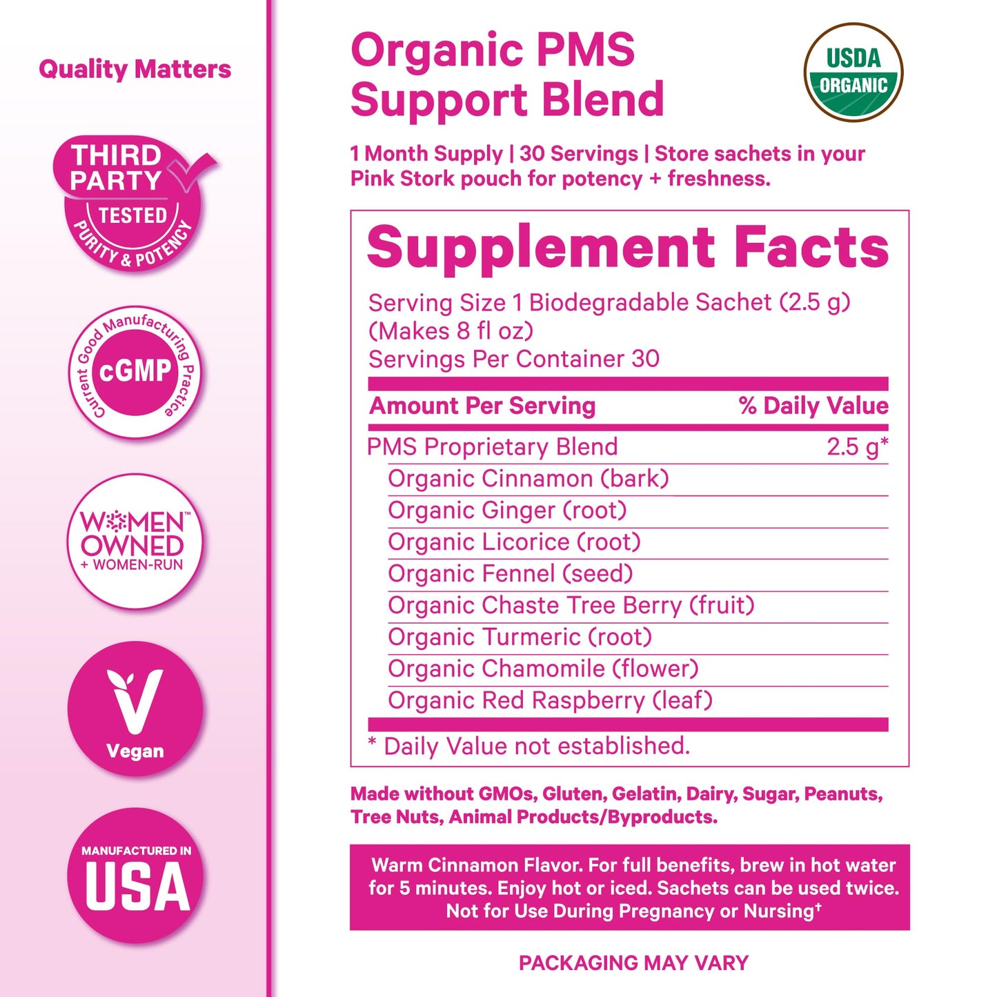 Pink Stork PMS Support Trio 60 Capsules