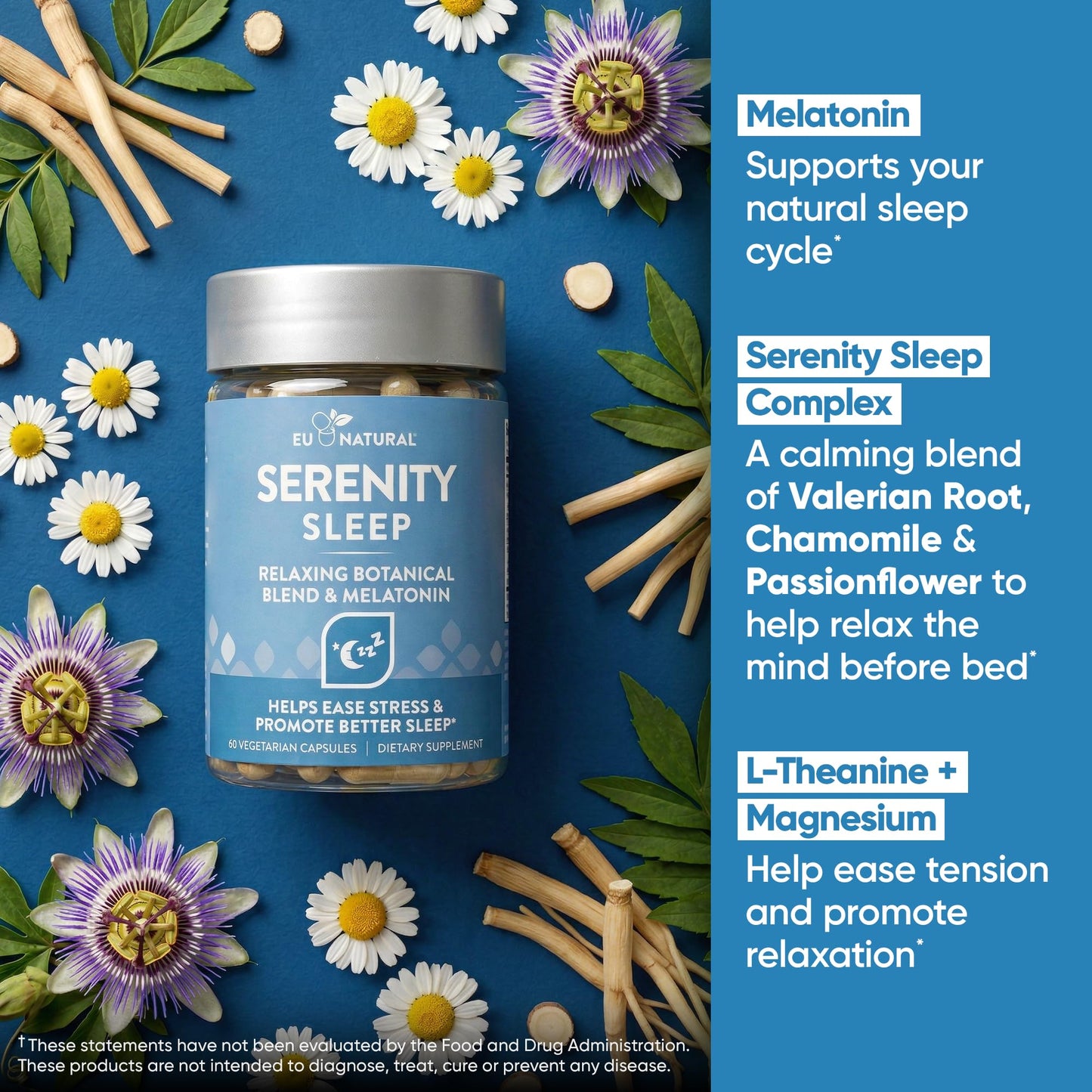 Eu Natural Serenity Sleep Natural Sleep Aid Capsules 60 Count