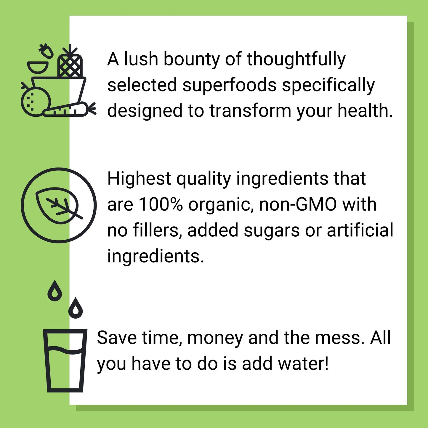 SMART Pressed Organic Greens Superfoods Powder 8.47 Ounce