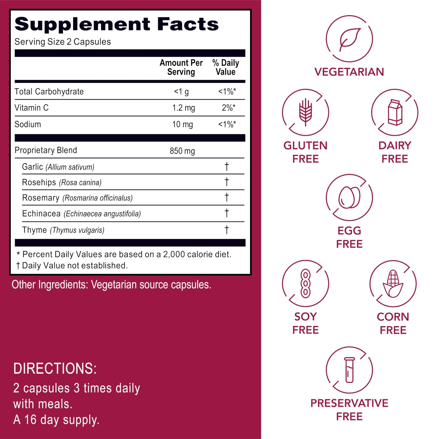 Kroeger Herb Products Lung Formula 100 Capsules
