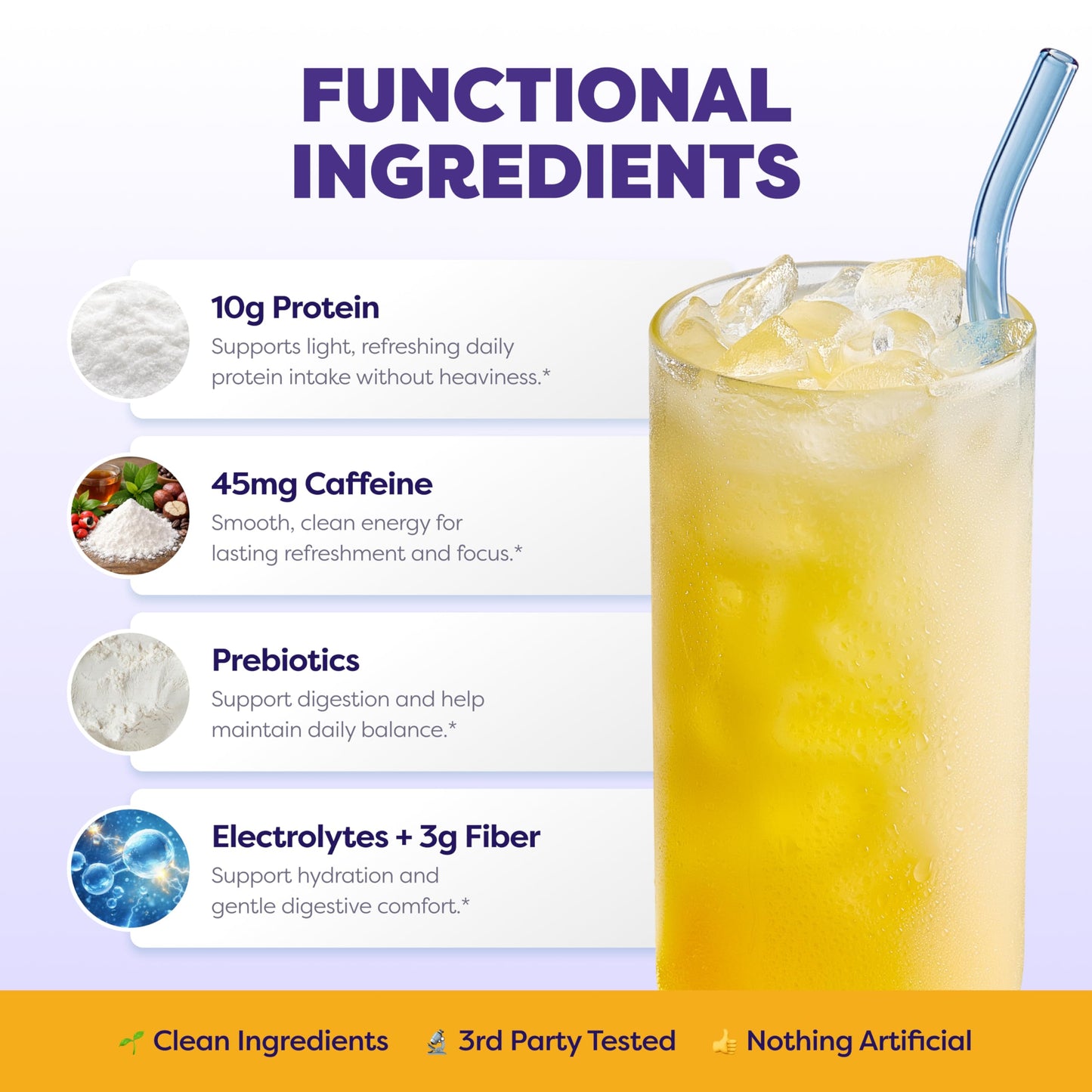 Javvy Clear Protein Powder with Clear Whey Protein Pineapple Mango Burst, 13