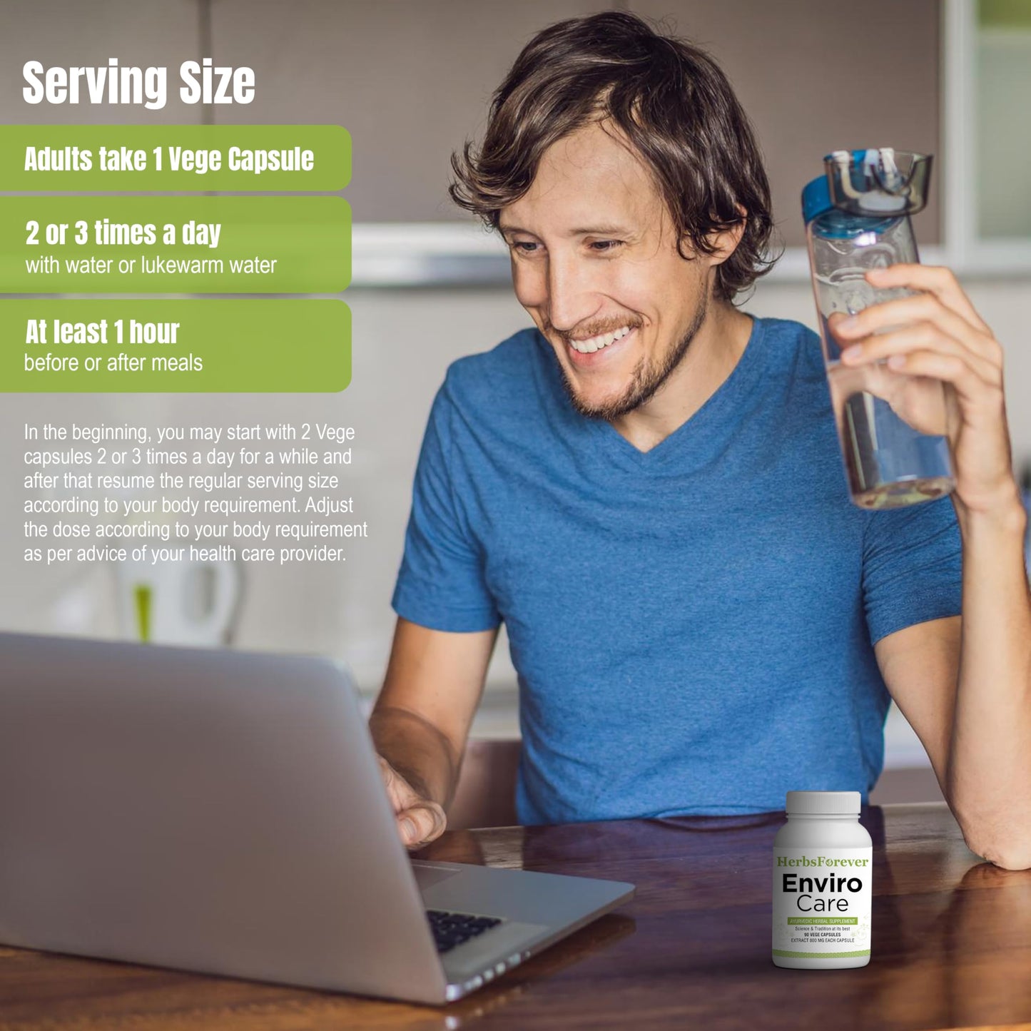 Herbsforever Enviro Care Ayurvedic Herbal Supplement, 90 Capsules
