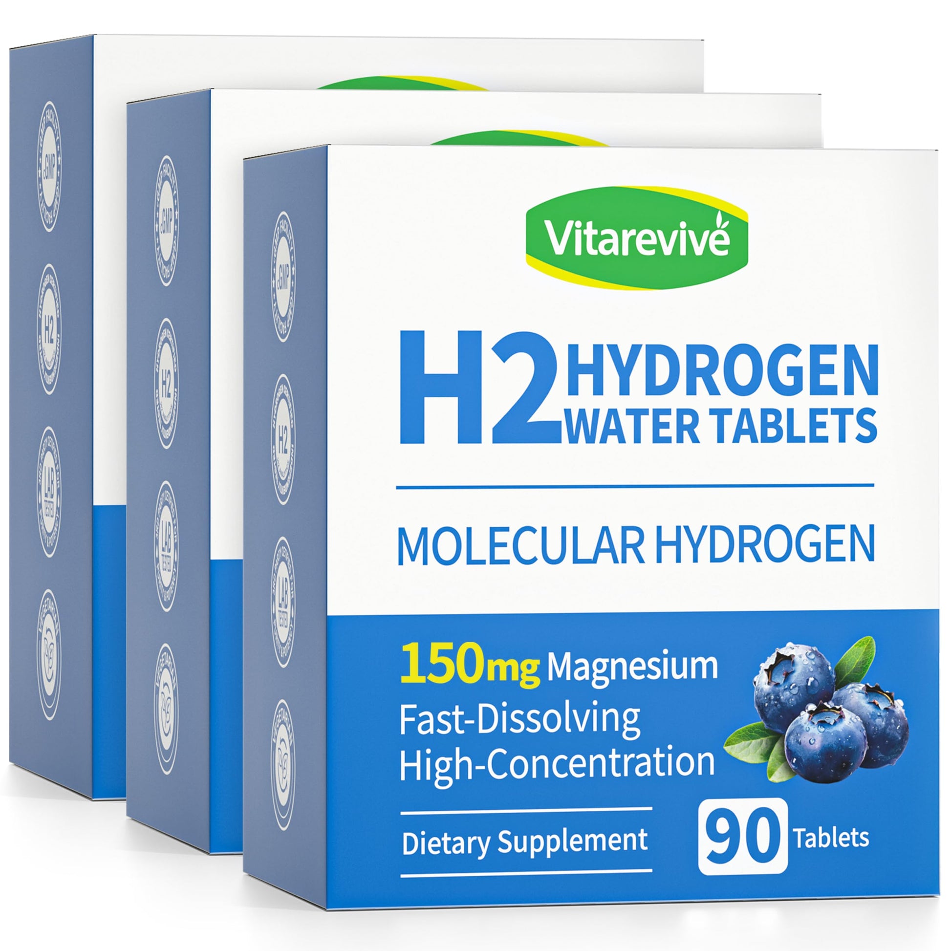 Vitarevive H2 Molecular Hydrogen Water Tablets, 270 Tablets