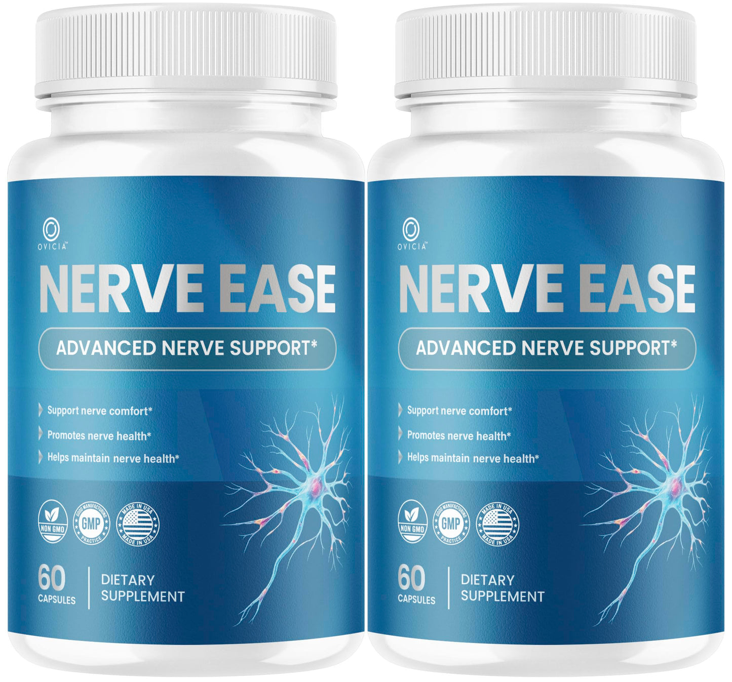 OVICIA Nerve Ease Advanced Nerve Support, 120 Capsules