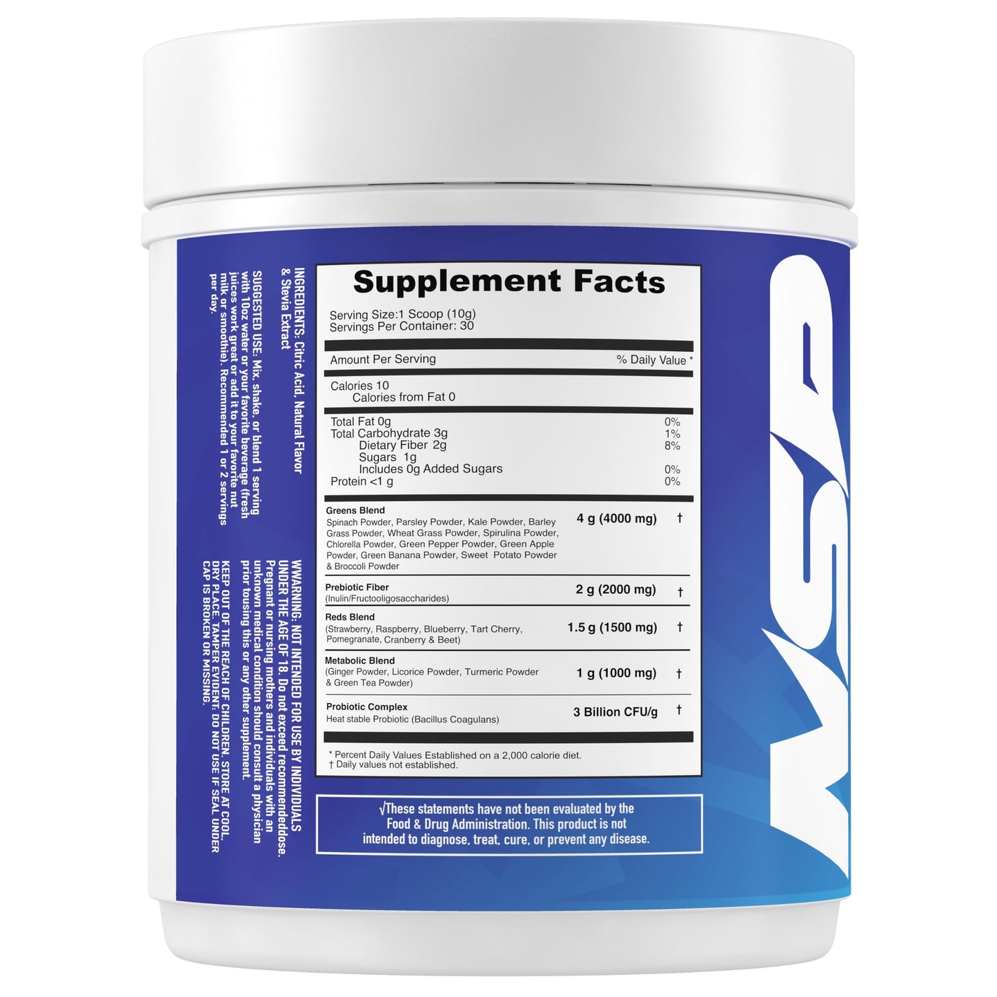 NSP Nutrition Greens & Reds Powder 11 Ounce