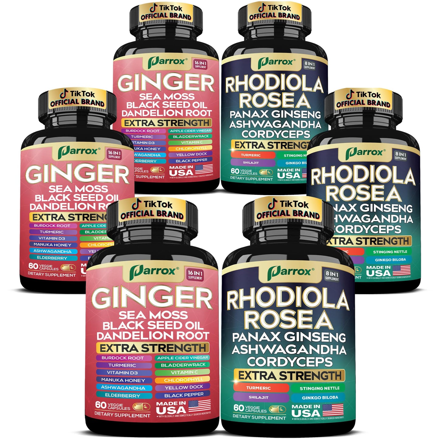 Parrox Dynamic Duo Herbal Bundle Capsules 360
