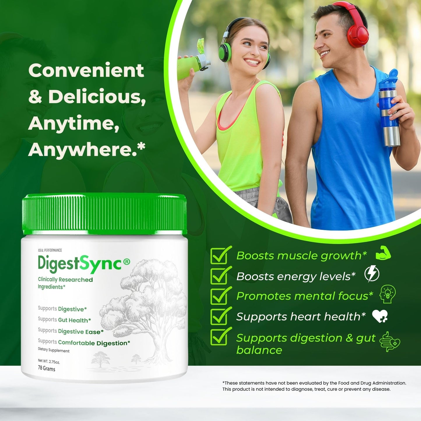 IDEAL PERFORMANCE DigestSync Gut Health Powder (2 Count)