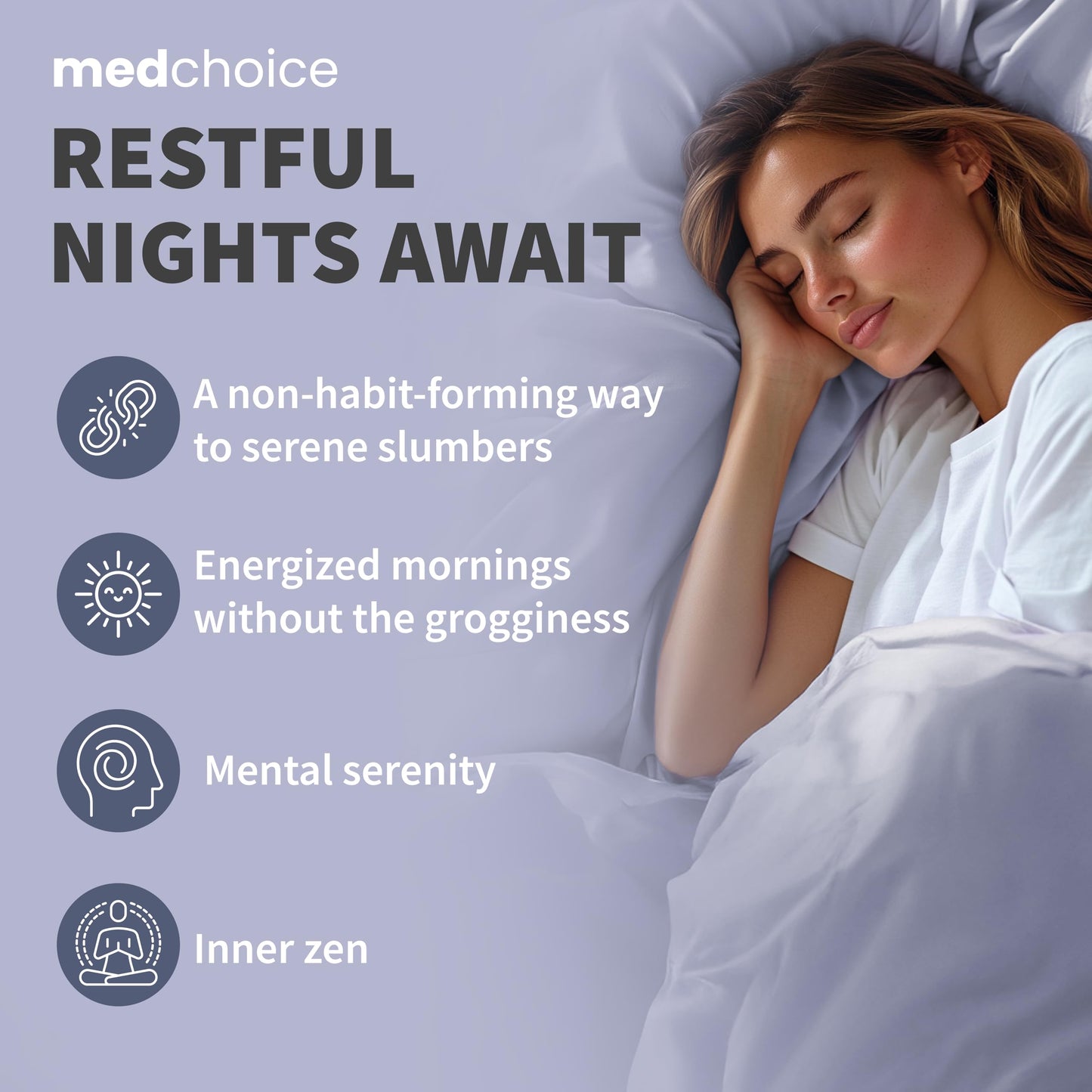 MEDCHOICE 12-in-1 Sleep Support Capsule 90 Capsules