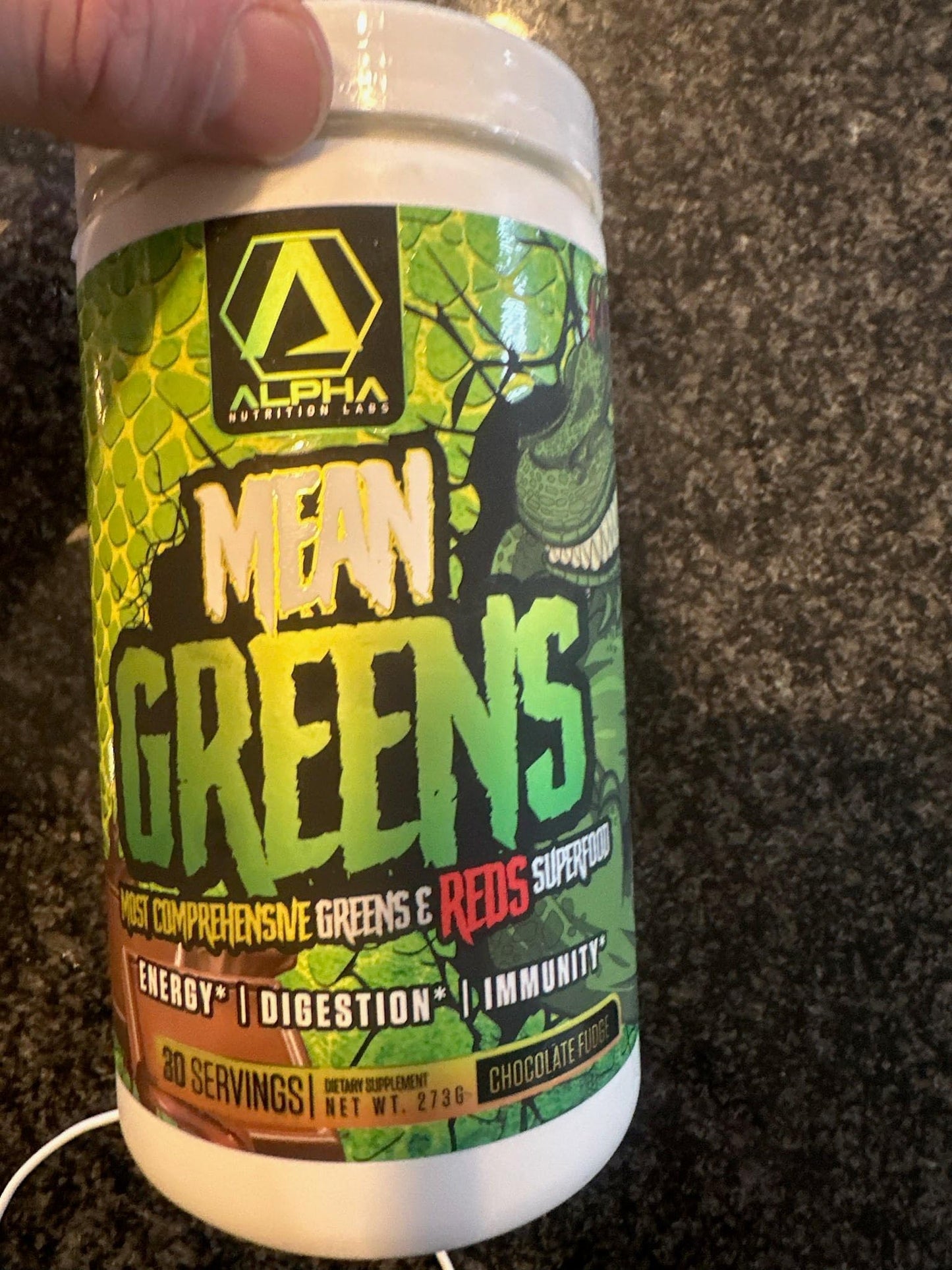 Alpha Nutrition Labs Mean Greens Powder, 1 Ounce (Pack of 1)