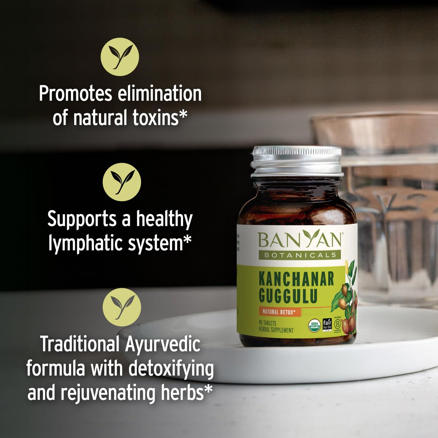 Banyan Botanicals Kanchanar Guggulu Tablets, 90 Tablets