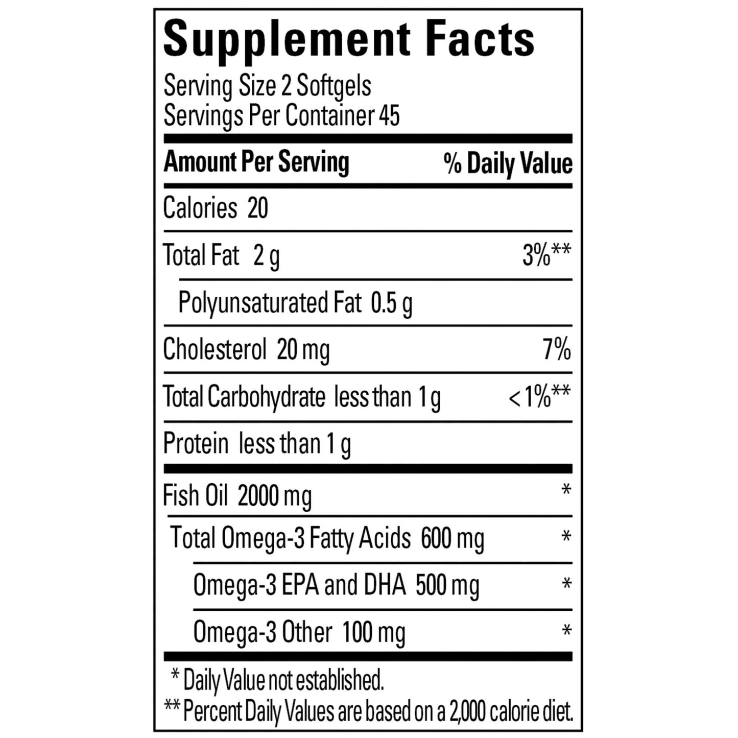 Nature Made Fish Oil Omega-3 Softgels, 180-count