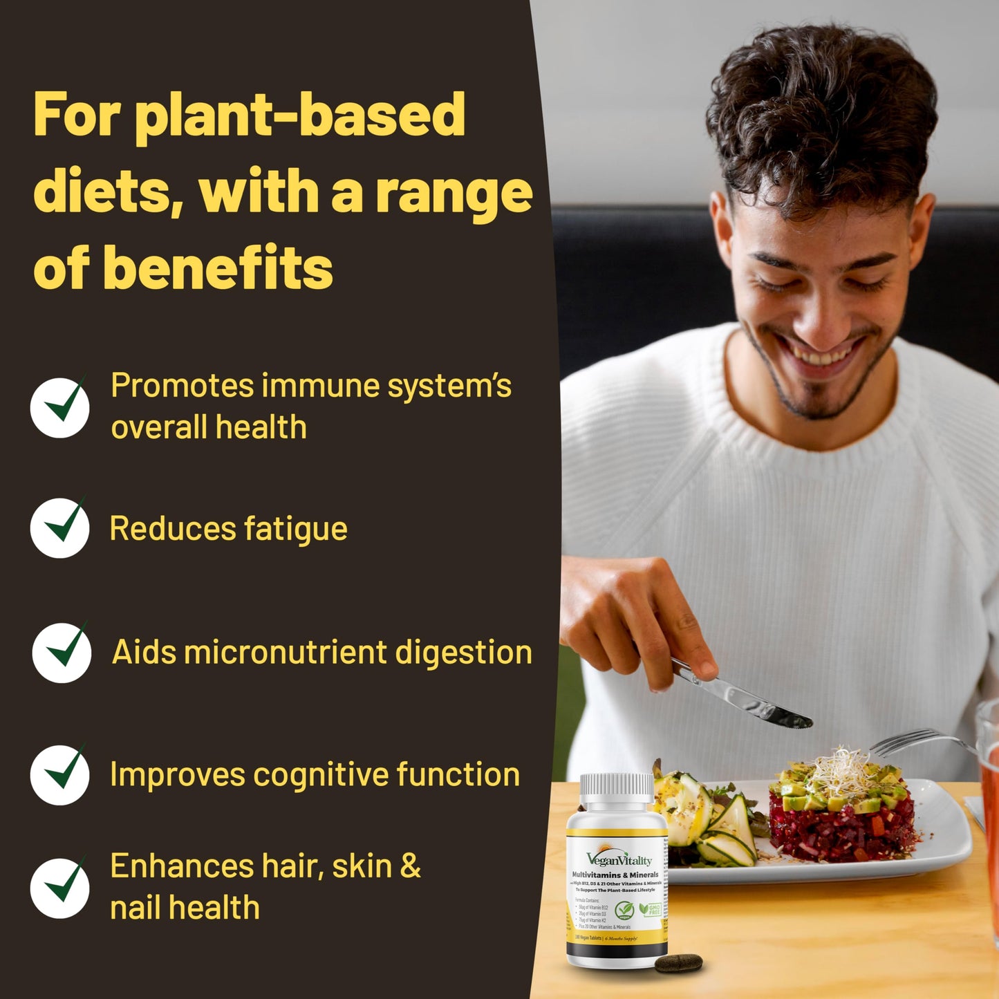Vegan Vitality Immunity Booster Bundle Tablet, 183 Tablets