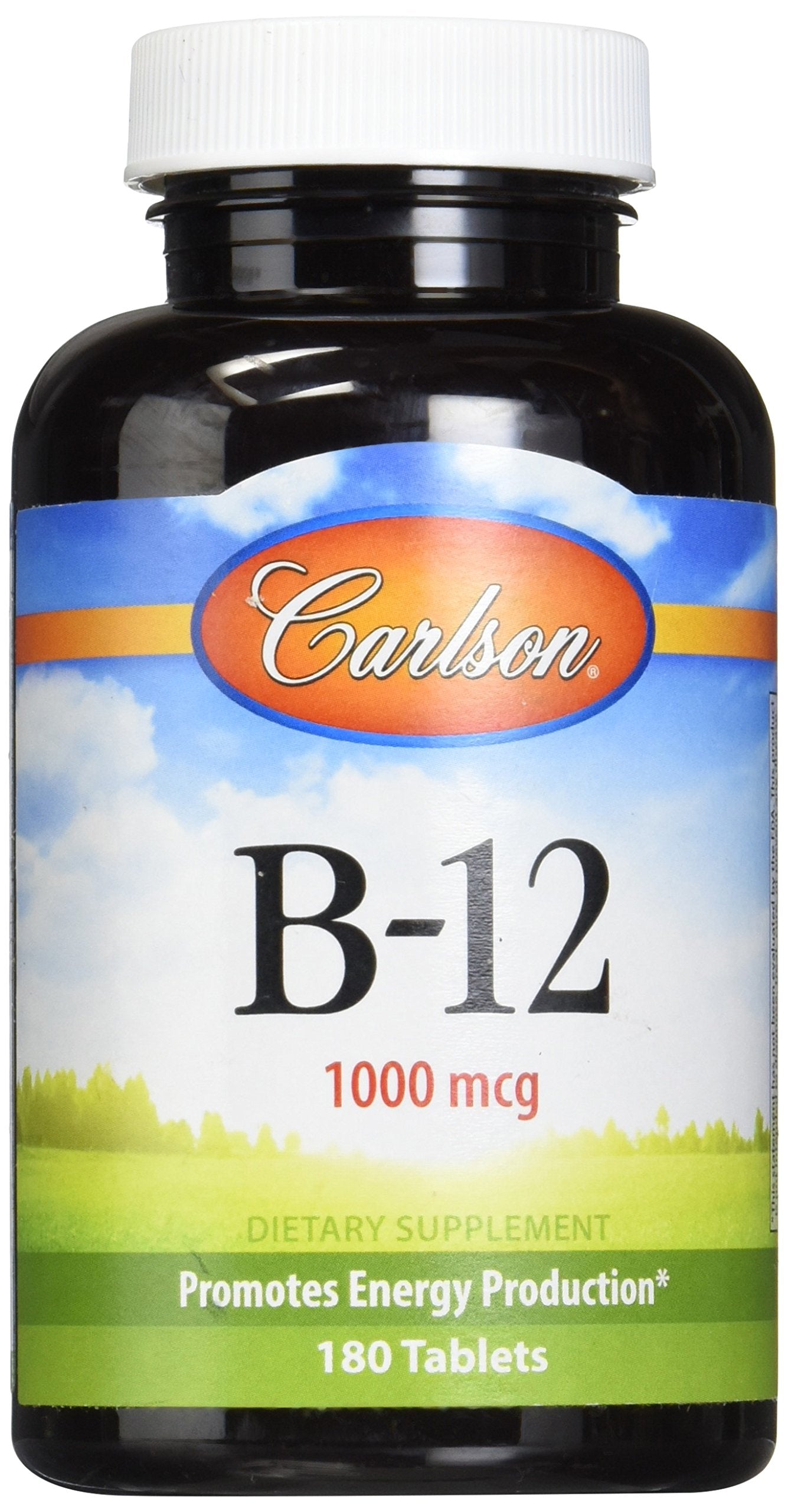 Carlson B-12-SL 1000mcg Chewable Tablets, 180 Count