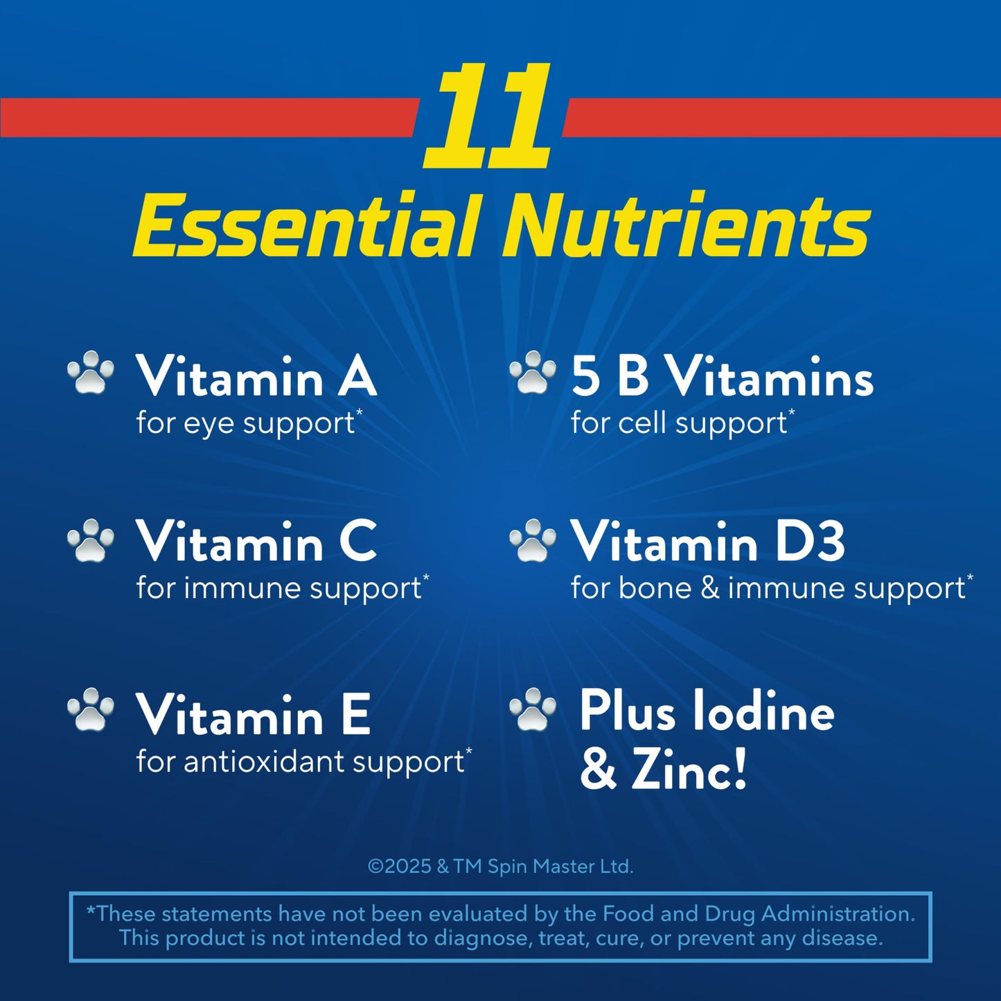 Lil Critters Nickelodeon Paw Patrol Kids Multivitamin Gummies 60 Count