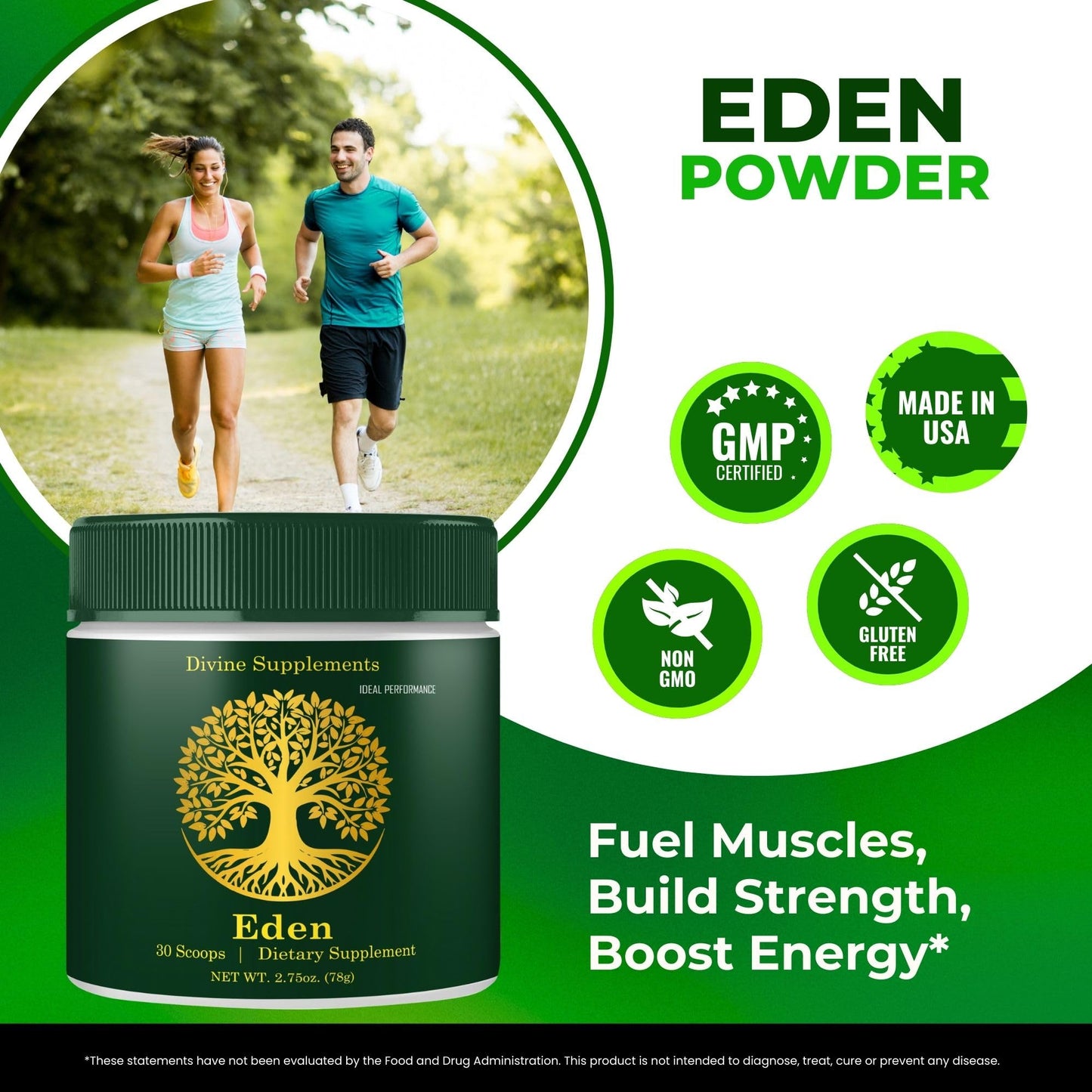IDEAL PERFORMANCE Eden Energy Supplement Powder 10