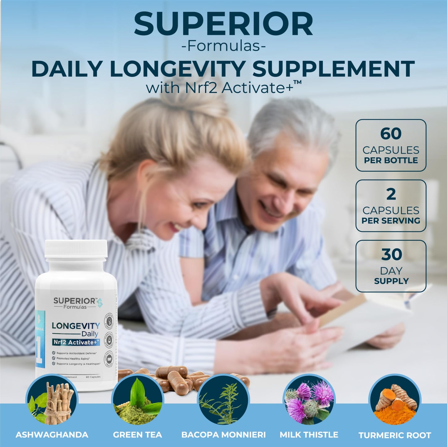 Superior Formulas LLC Nrf2 Activator Supplement, 60 Capsules