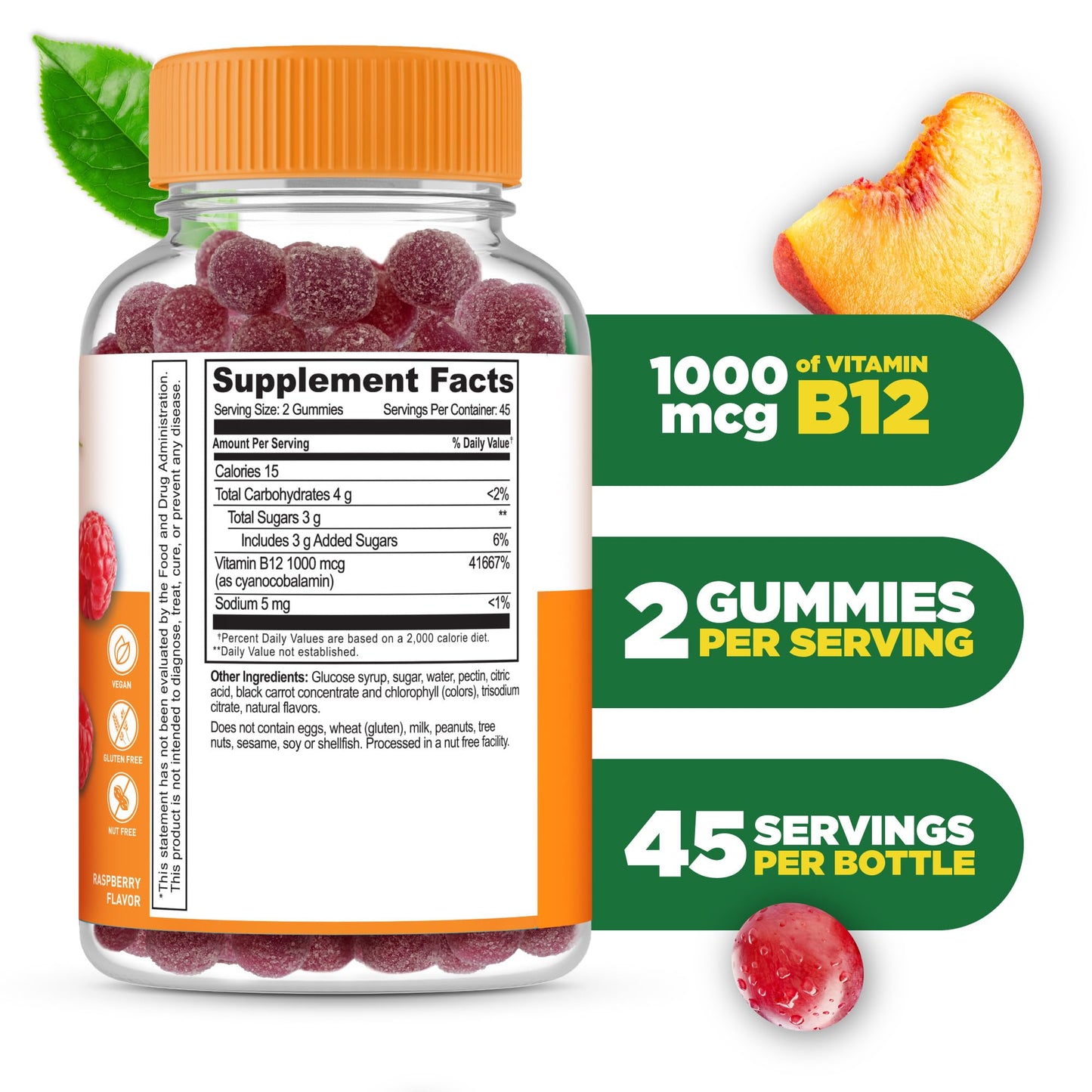 Lifeable Vitamin B12 Gummy 90 Count