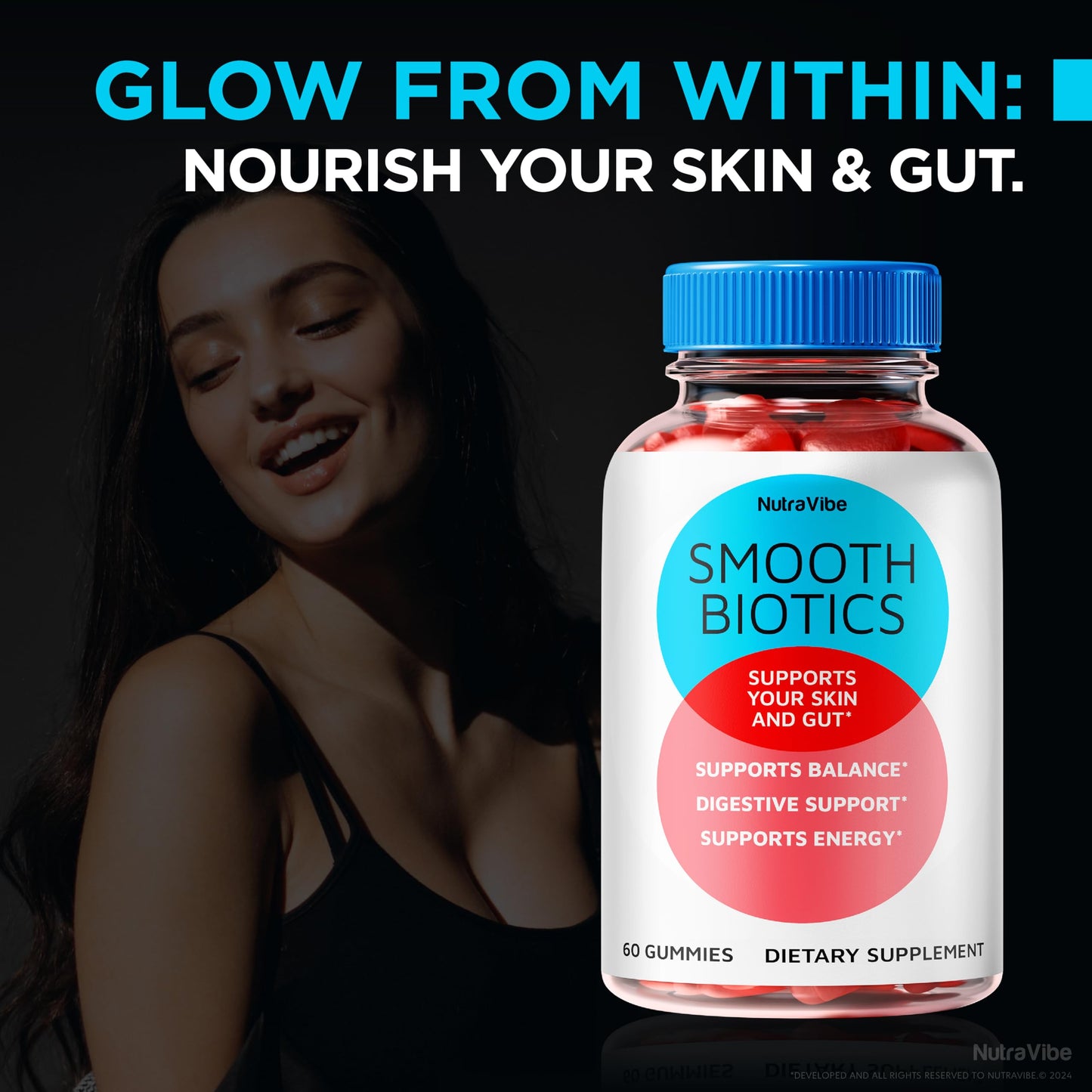 NutraVibe Smooth BlOTICS Gummies, 120 Gummies