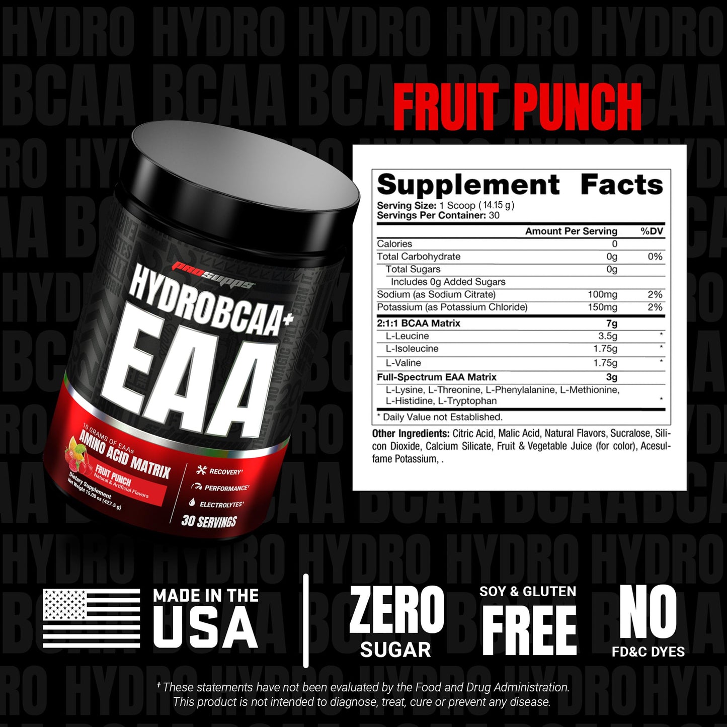 ProSupps HydroBCAA Essential Amino Acids Powder, 14.6 Ounce