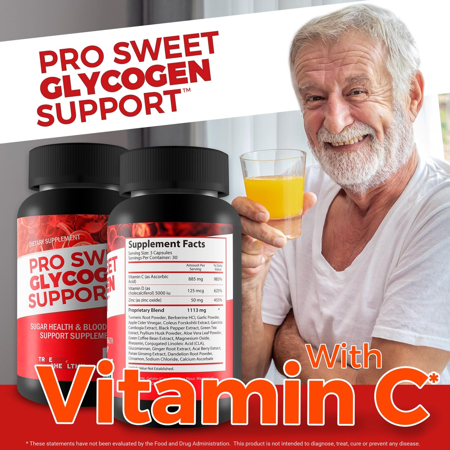 True You Health Pro Sweet Glycogen Support Capsule 90 Count