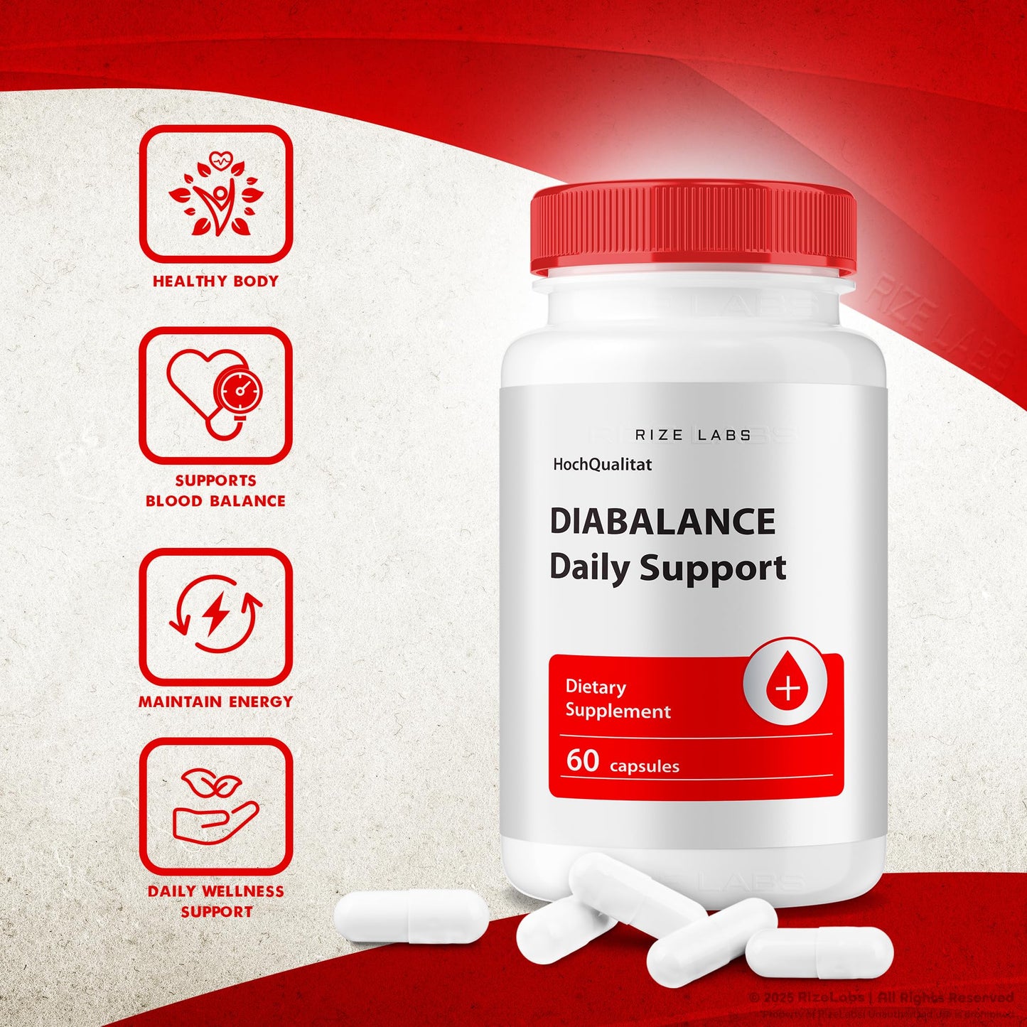 Rize Labs Diabalance Daily Support Capsules 120 Capsules