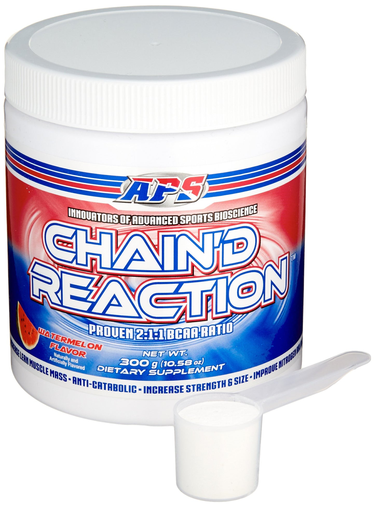 APS Nutrition Chain'd Reaction BCAA Amino Acid Recovery Aid for Muscle Growth Watermelon Powder 300 g