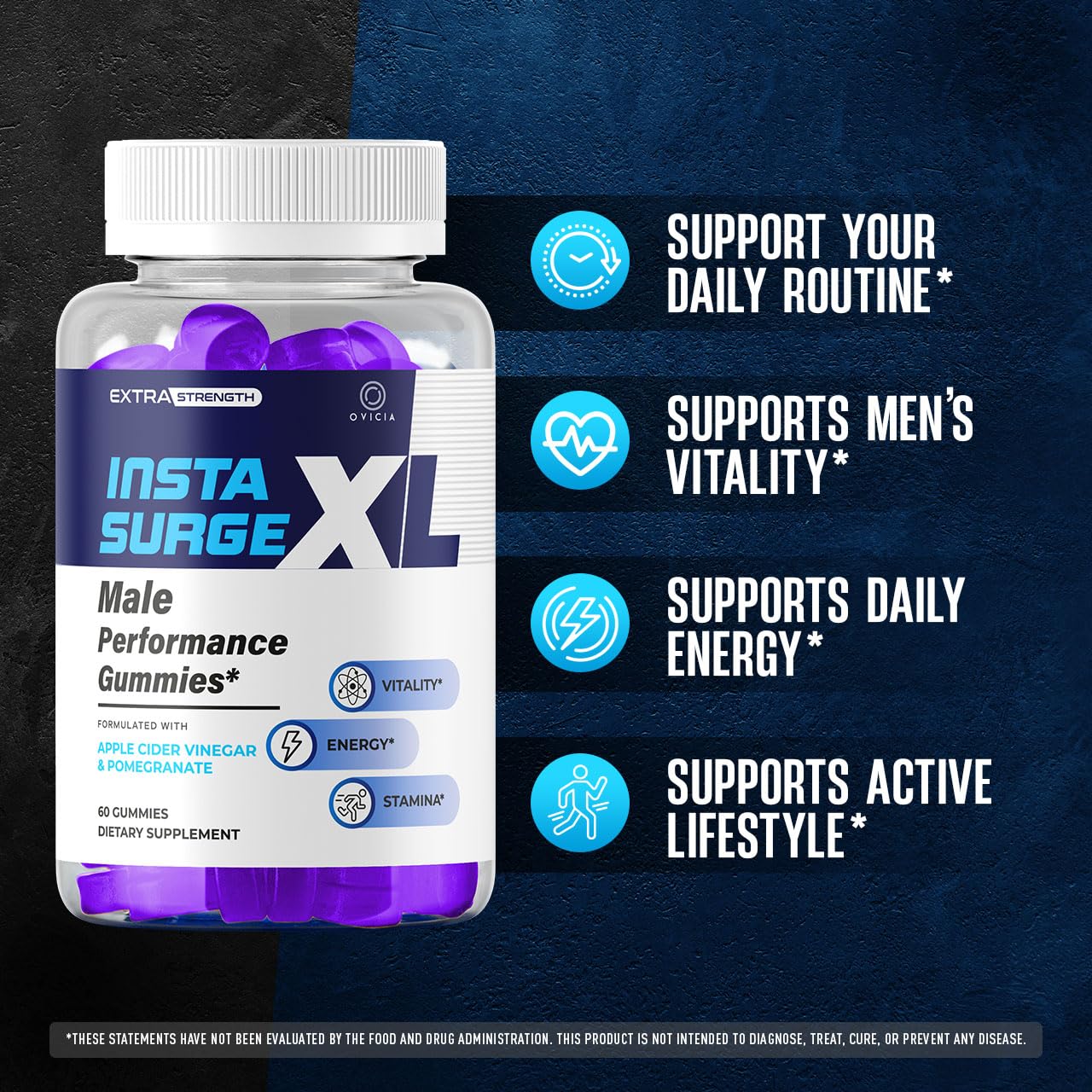 OVICIA Insta SurgeXL 60 Gummies