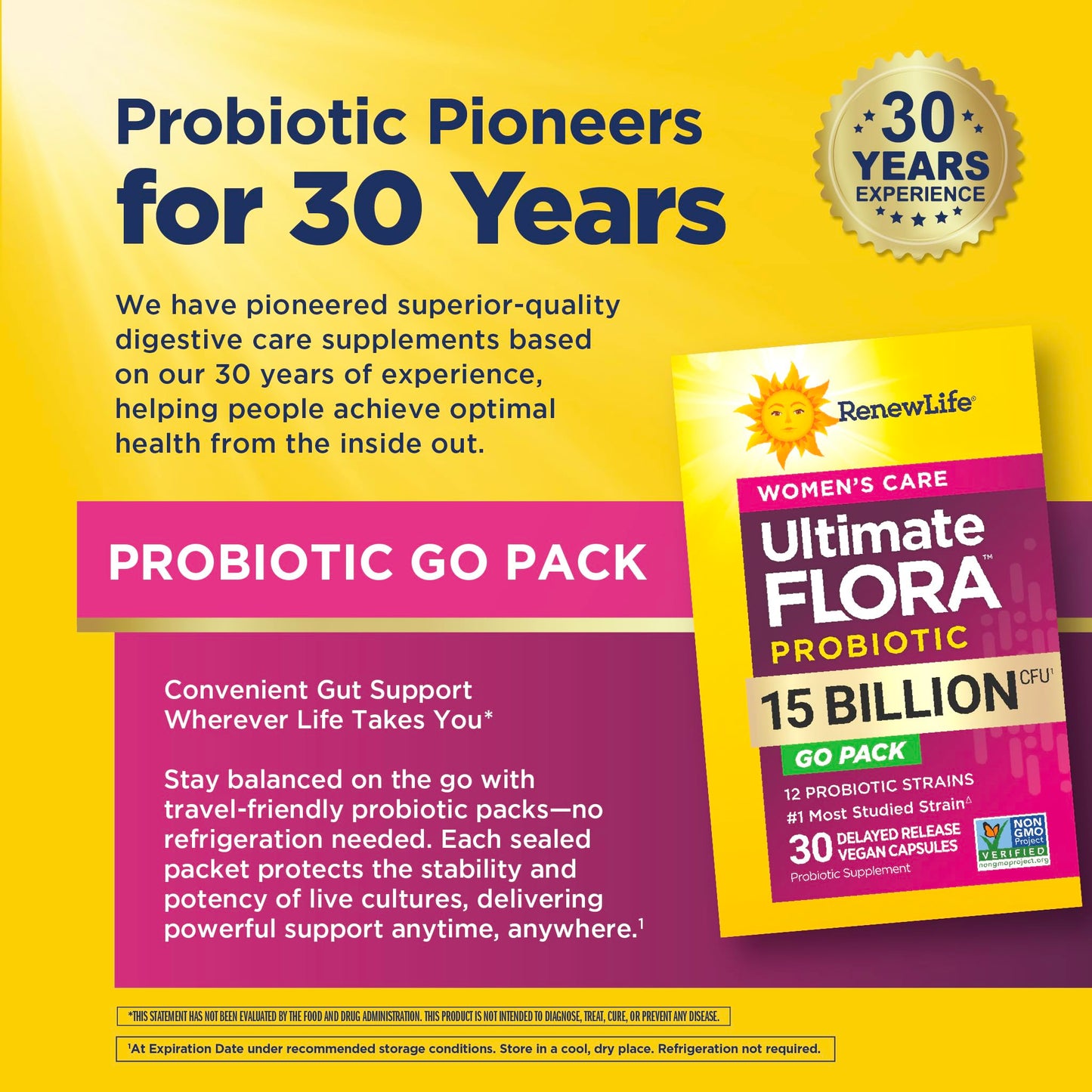 Renew Life Women's Probiotic Capsules, 30 Count