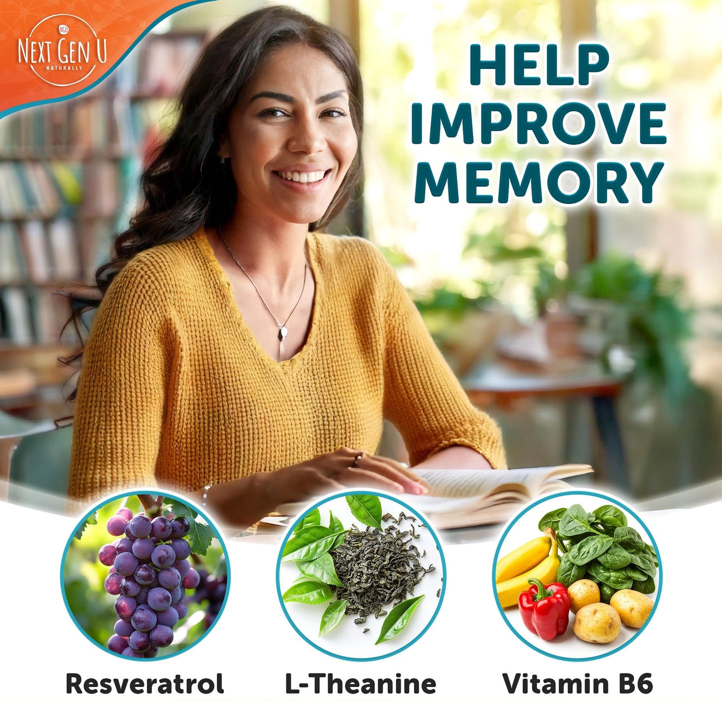 NGU Next Gen U Brain Supplement Capsules 120