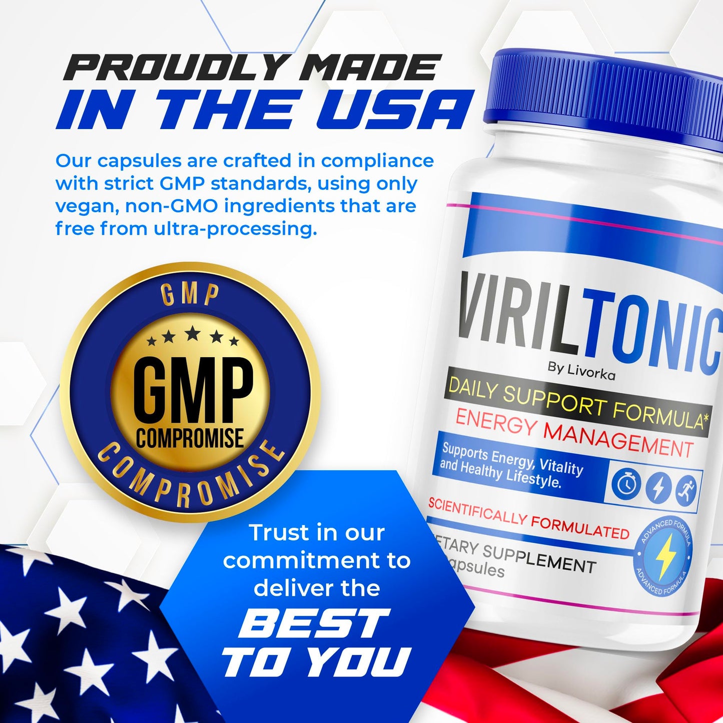 LIVORKA Viriltonic Capsules Advanced Support Formula, 300 Capsules