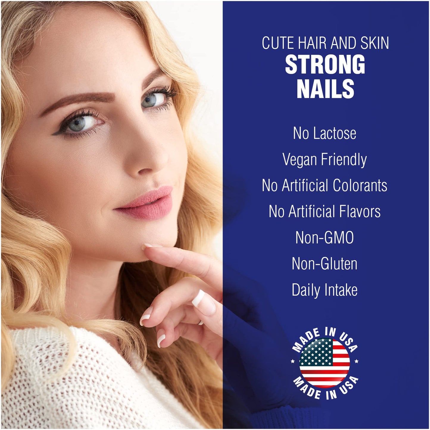 Natural Systems Naturasys Hair Skin and Nails Biotin Vitamin Capsules 60
