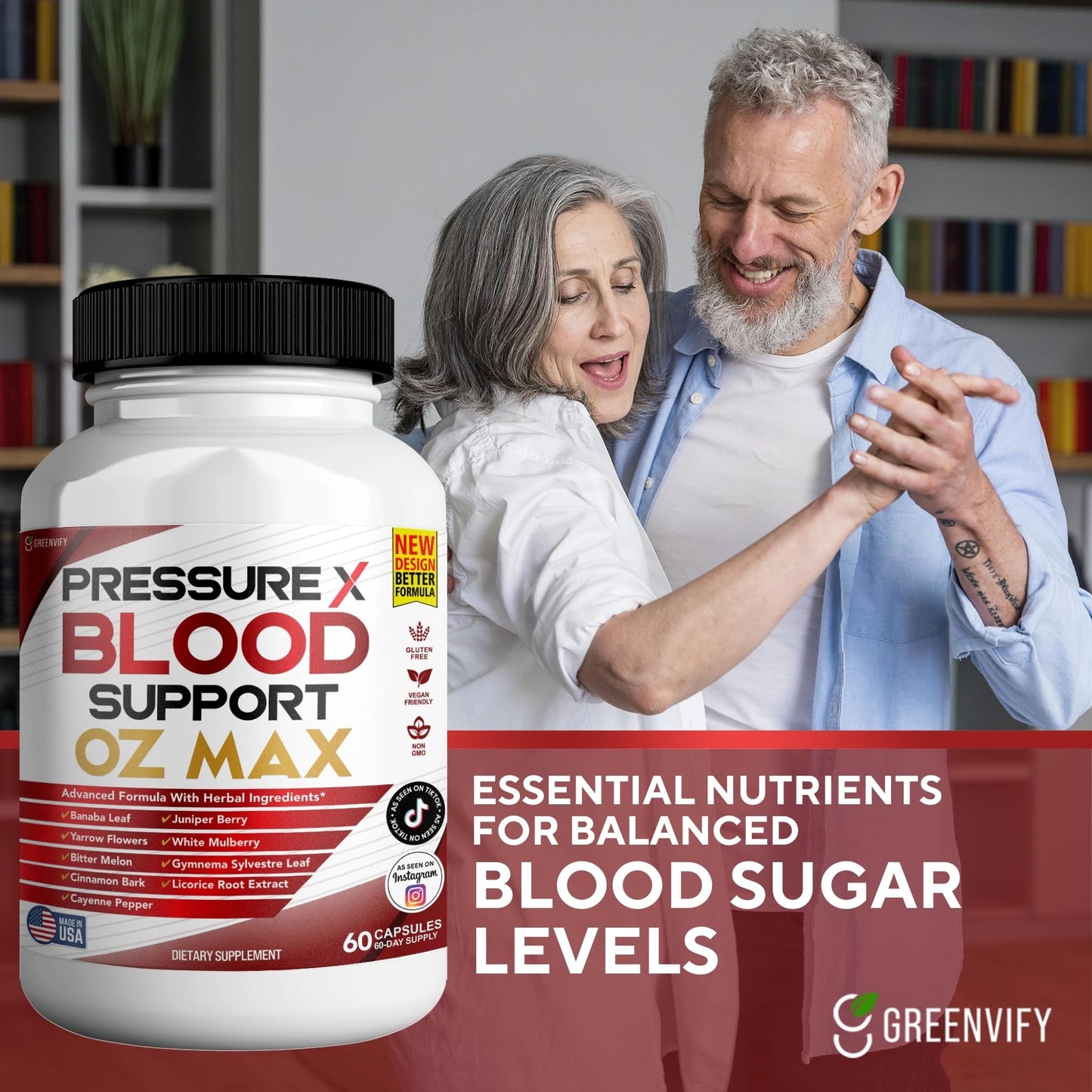 GREENVIFY Pressure X Blood Support Capsule, 60 Count
