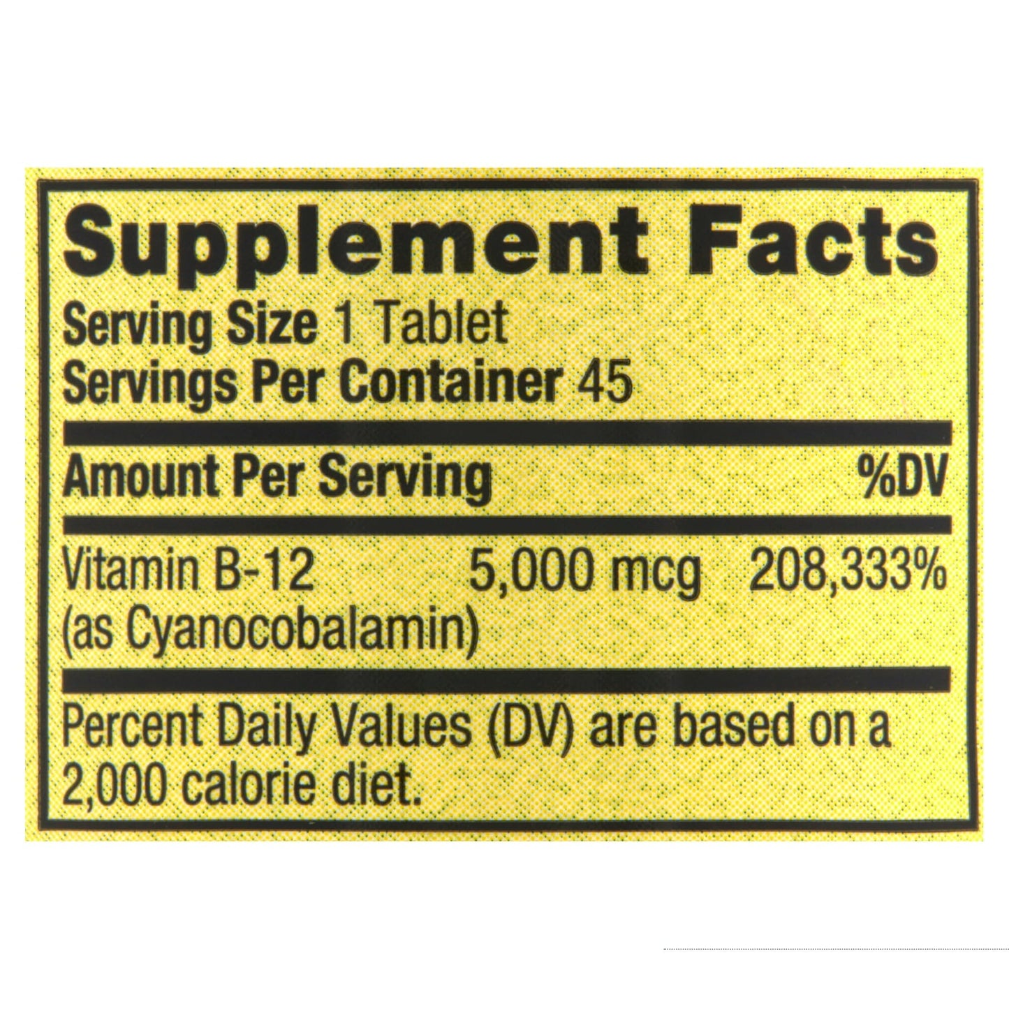 Fusion Shop Store B12 5000mcg Extra Strength Fast Dissolve Mixed Berry Tablets, 45 Count