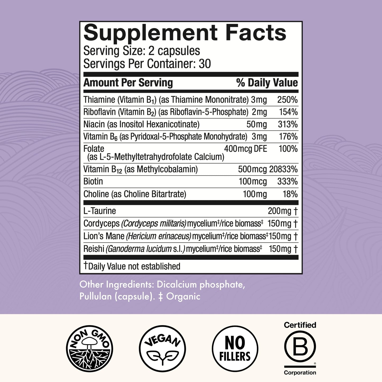 Host Defense MycoBenefits Focus Capsules, 60 Capsules