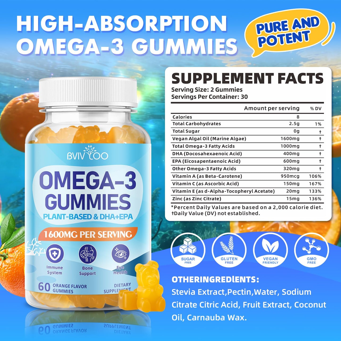 BVIVLOO Vegan Omega-3 Gummies 2