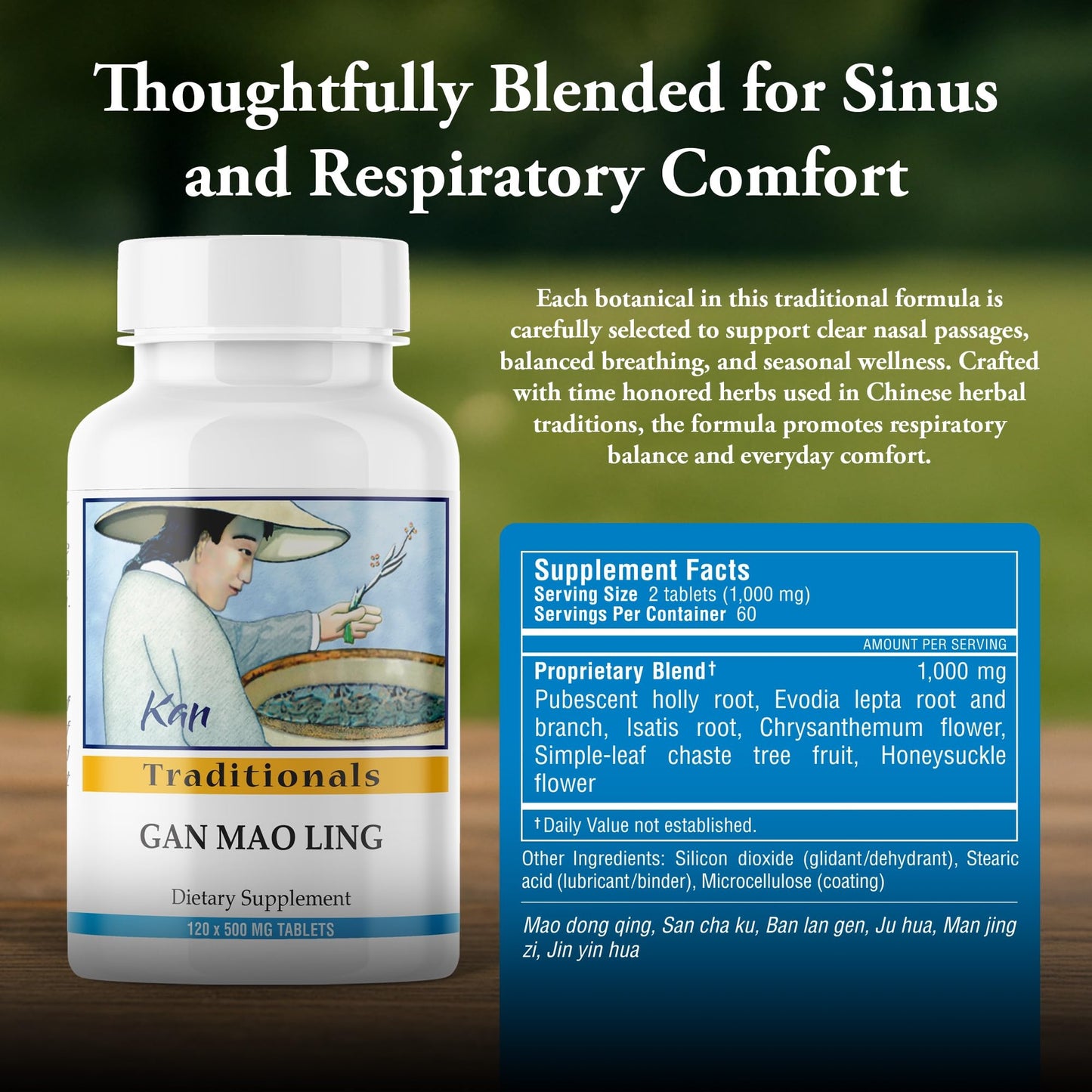 Kan Herbs Gan Mao Ling 120 Tablets