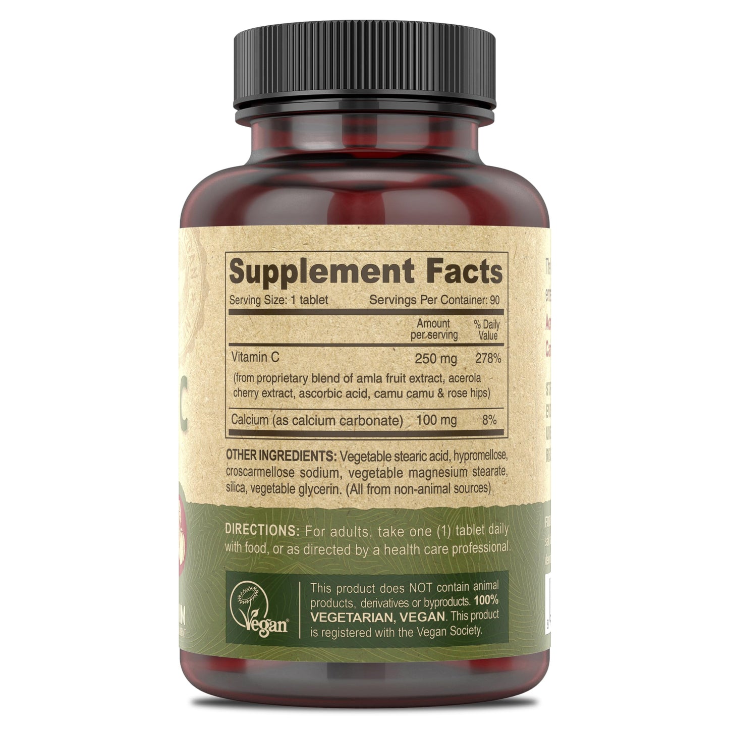 DEVA Vegan Vitamin C Tablet, 90 Tablets