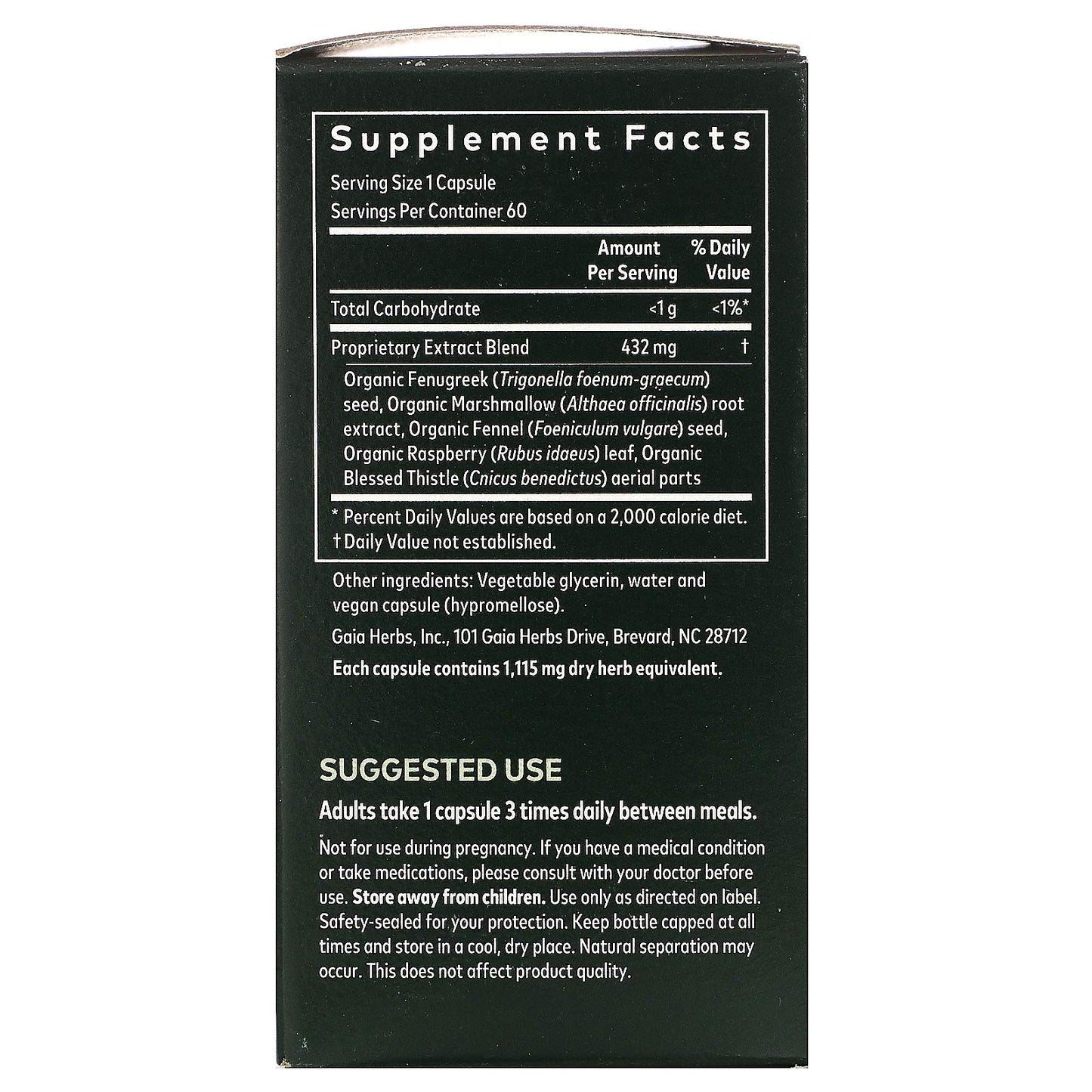 Gaia Herbs Lactation Support Phyto Capsule, 60 Count