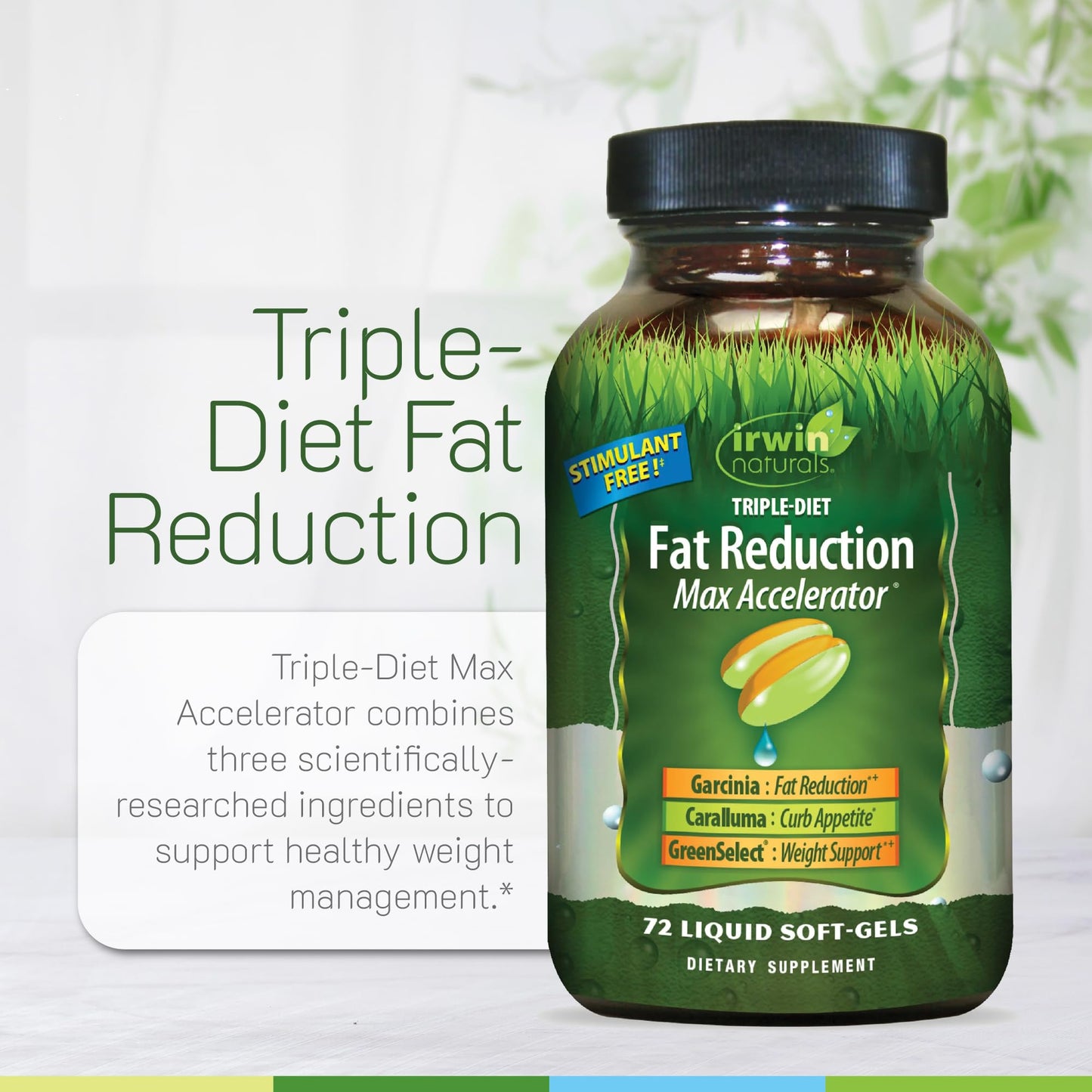 Irwin Naturals Triple-Diet Fat Reduction Max Accelerator Softgel, 1 Count