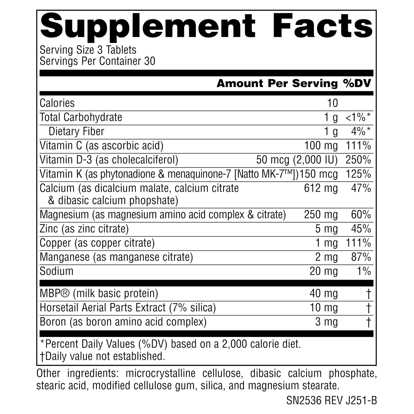Source Naturals MBP Osteo with Calcium Tablet, 90 Tablets