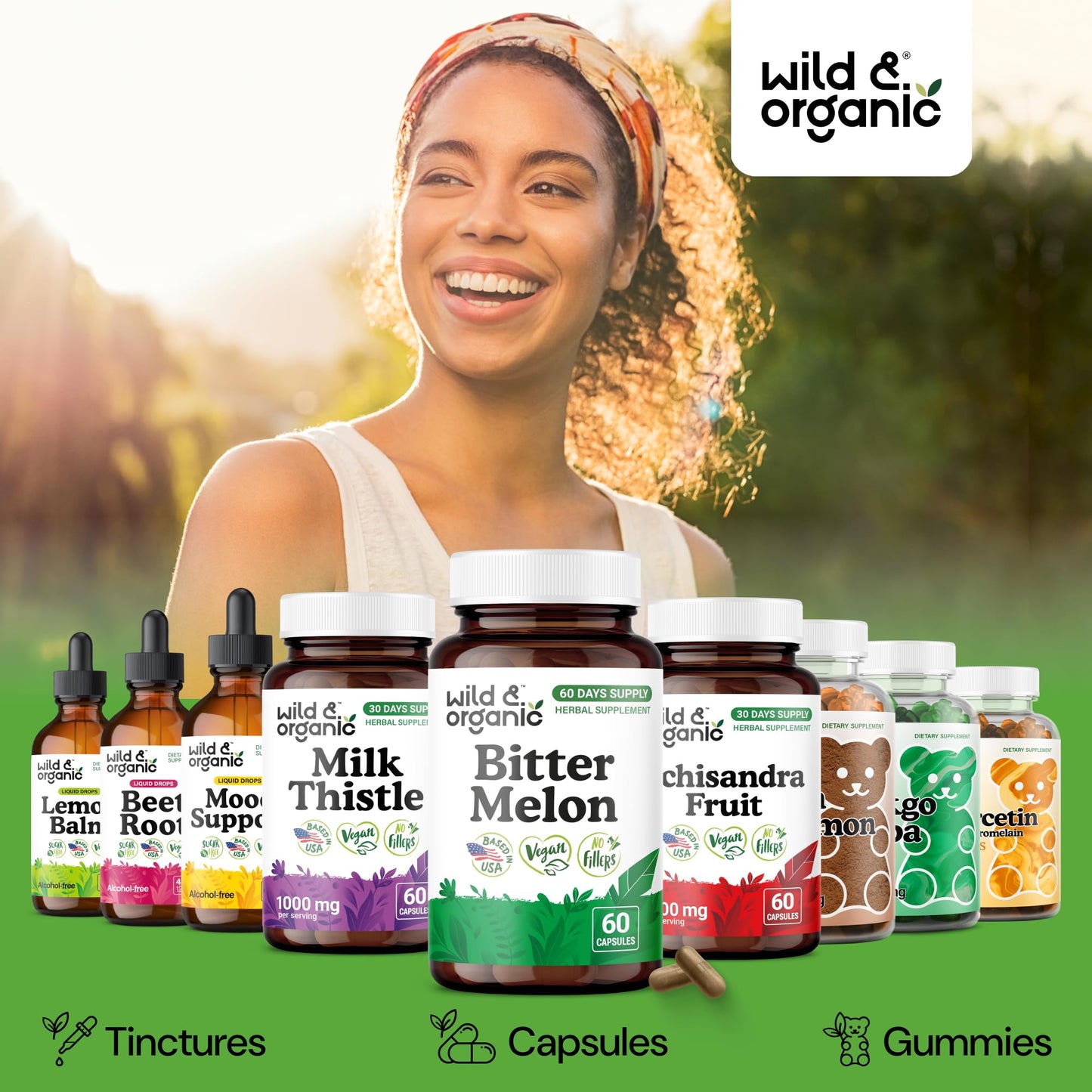 Wild & Organic Bitter Melon Capsules 60 Count