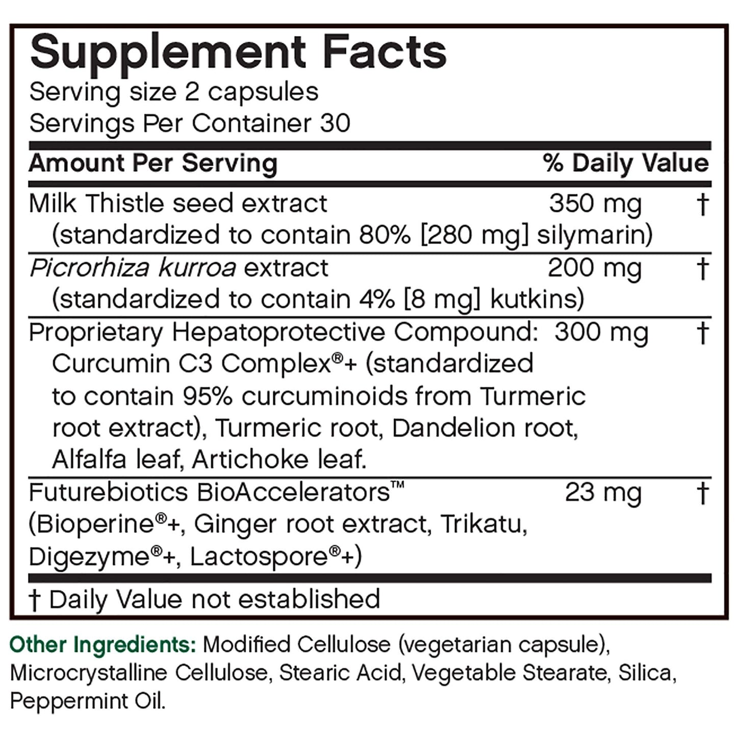 Futurebiotics Detox Daily Liver Support 30 Capsules