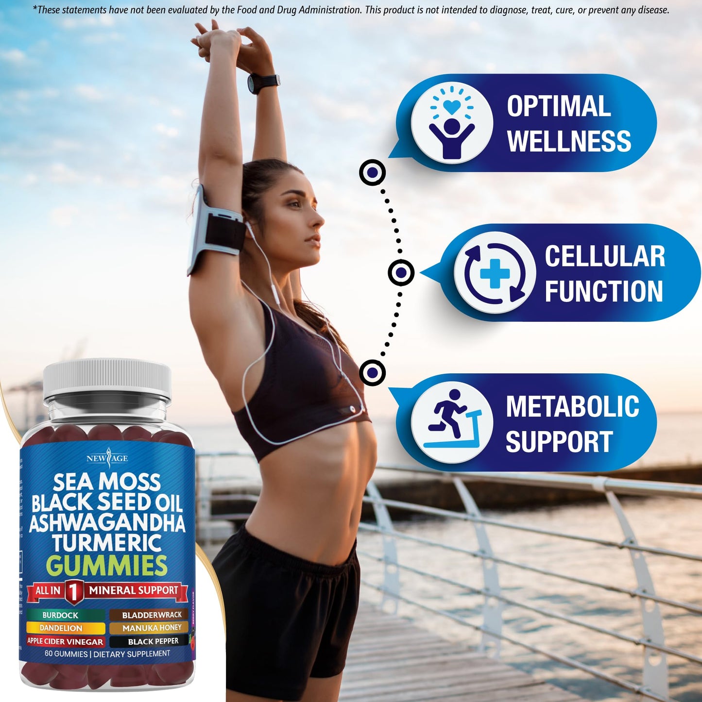 NEW AGE Sea Moss Gummies Gummy 180