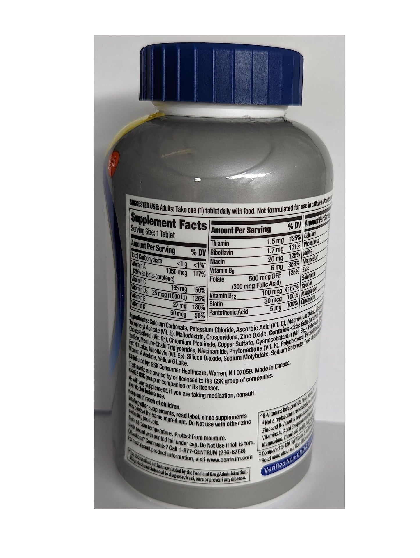 Centrum Silver Men 50+ 275 Tablets