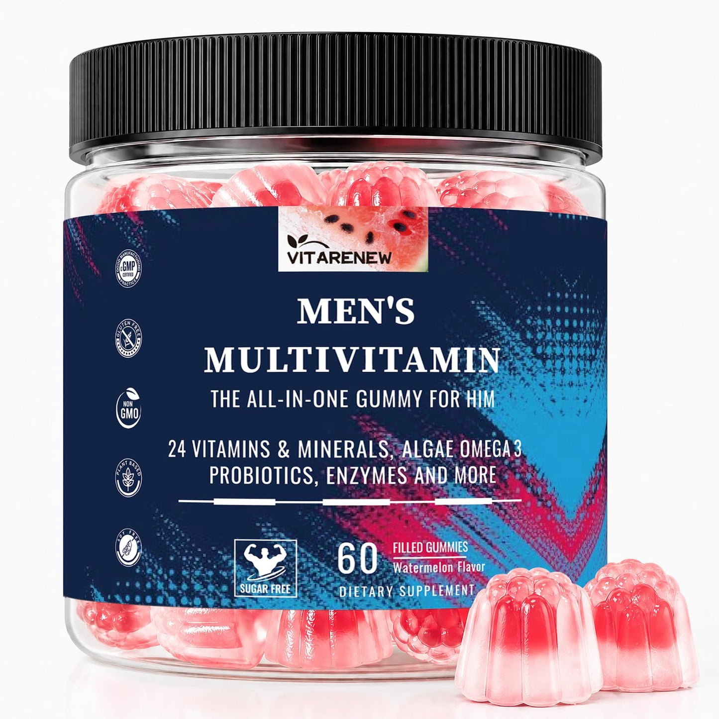 VITARENEW Methylated Multivitamin for Men Gummies 60 Count
