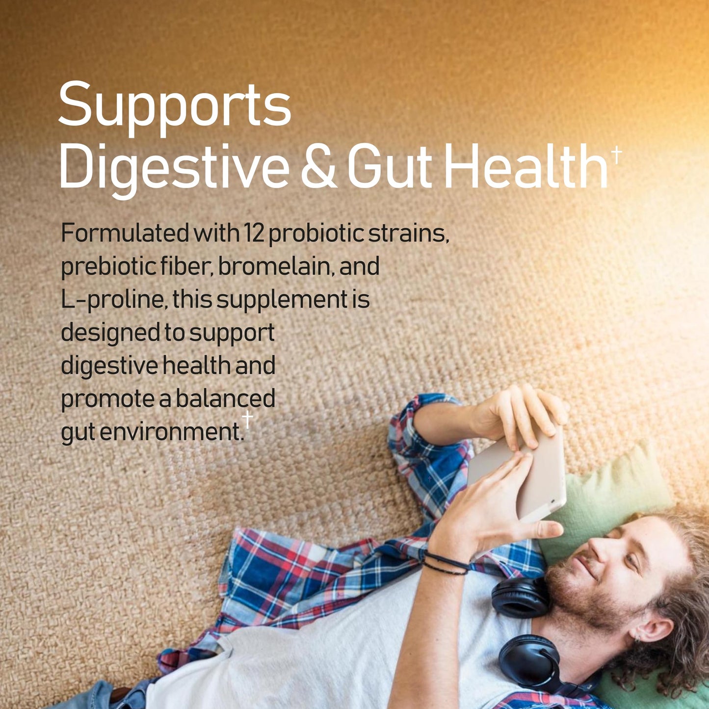 NANOWELL 55B Probiotics with Digestive Enzymes for Immune Support & Gut Health Capsules, 30 Count