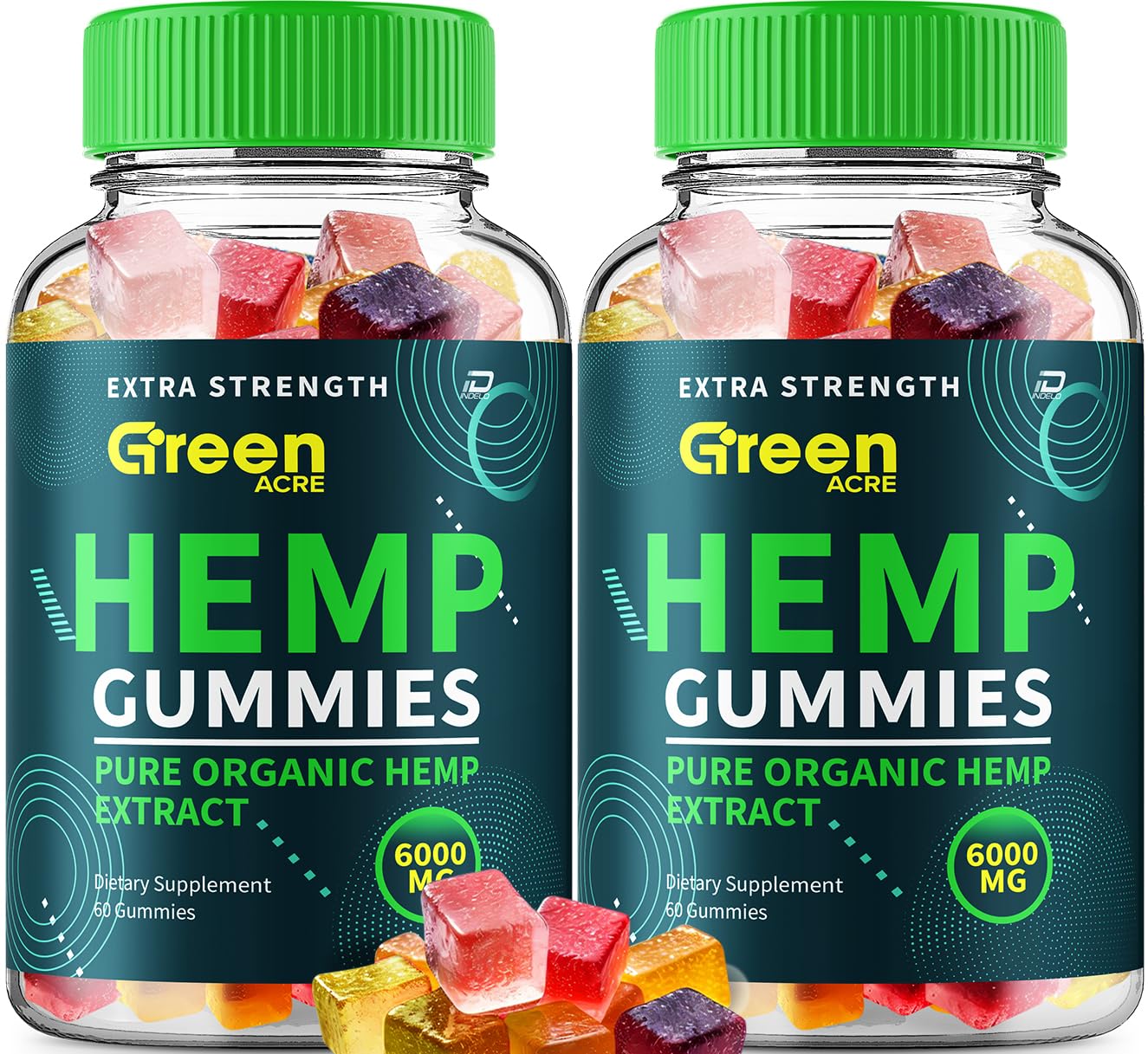 Indelo Green Acre Hemp Gummies 120 Gummies