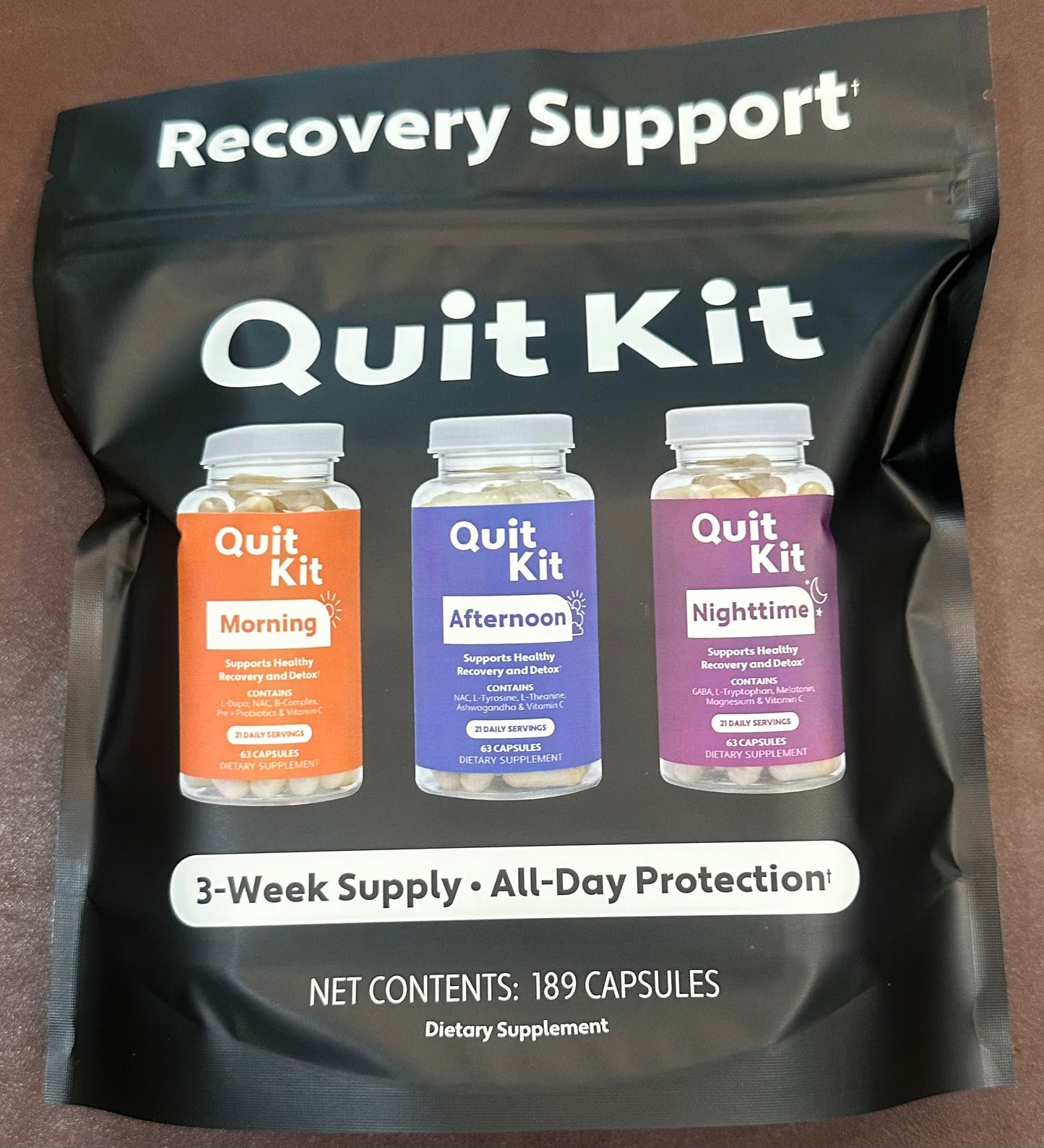 Quit Kit Detox & Withdrawal Support System Capsule, 189 Count